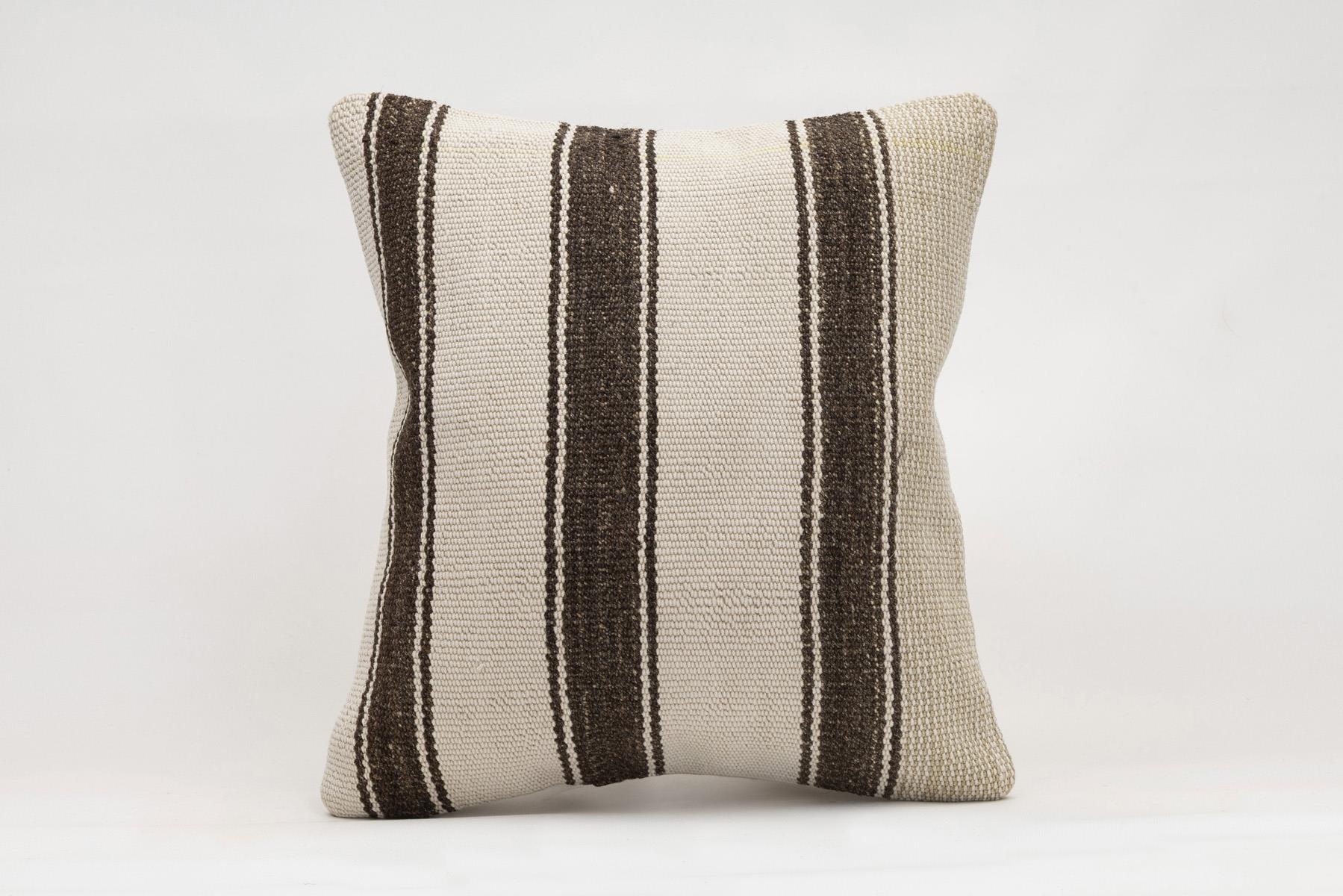 16x16 inches (40x40 cm) Kilim Pillow | KILIM WHOLESALE - Vintage Handmade Pillows - Vintage Handmade Kilim Rugs - It is 100% wool. Artistic and historical rugs. Old handwoven rugs. - Online hand woven rugs and kilim cushions sales. Shipping to a