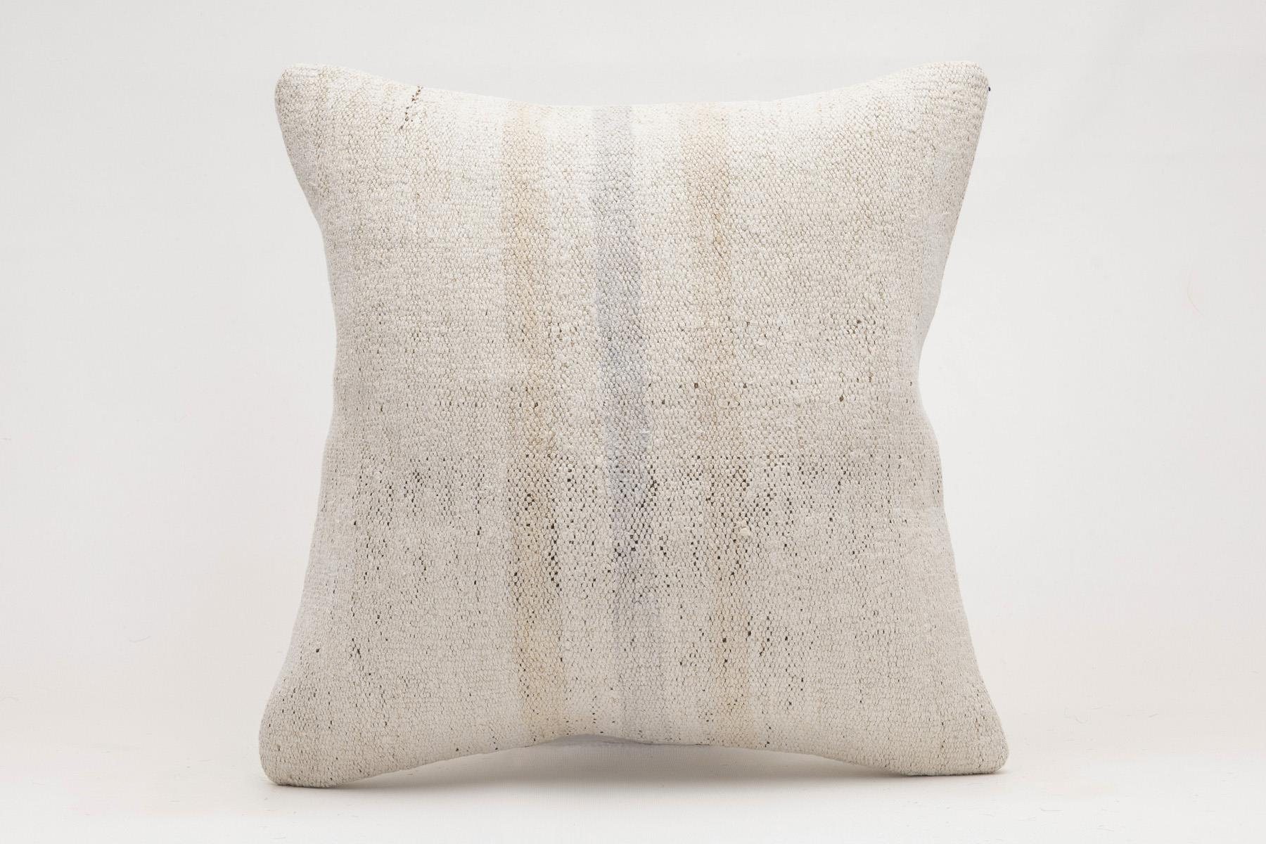 16x16 inches (40x40 cm) Kilim Pillow | KILIM WHOLESALE - Vintage Handmade Pillows - Vintage Handmade Kilim Rugs - It is 100% wool. Artistic and historical rugs. Old handwoven rugs. - Online hand woven rugs and kilim cushions sales. Shipping to a