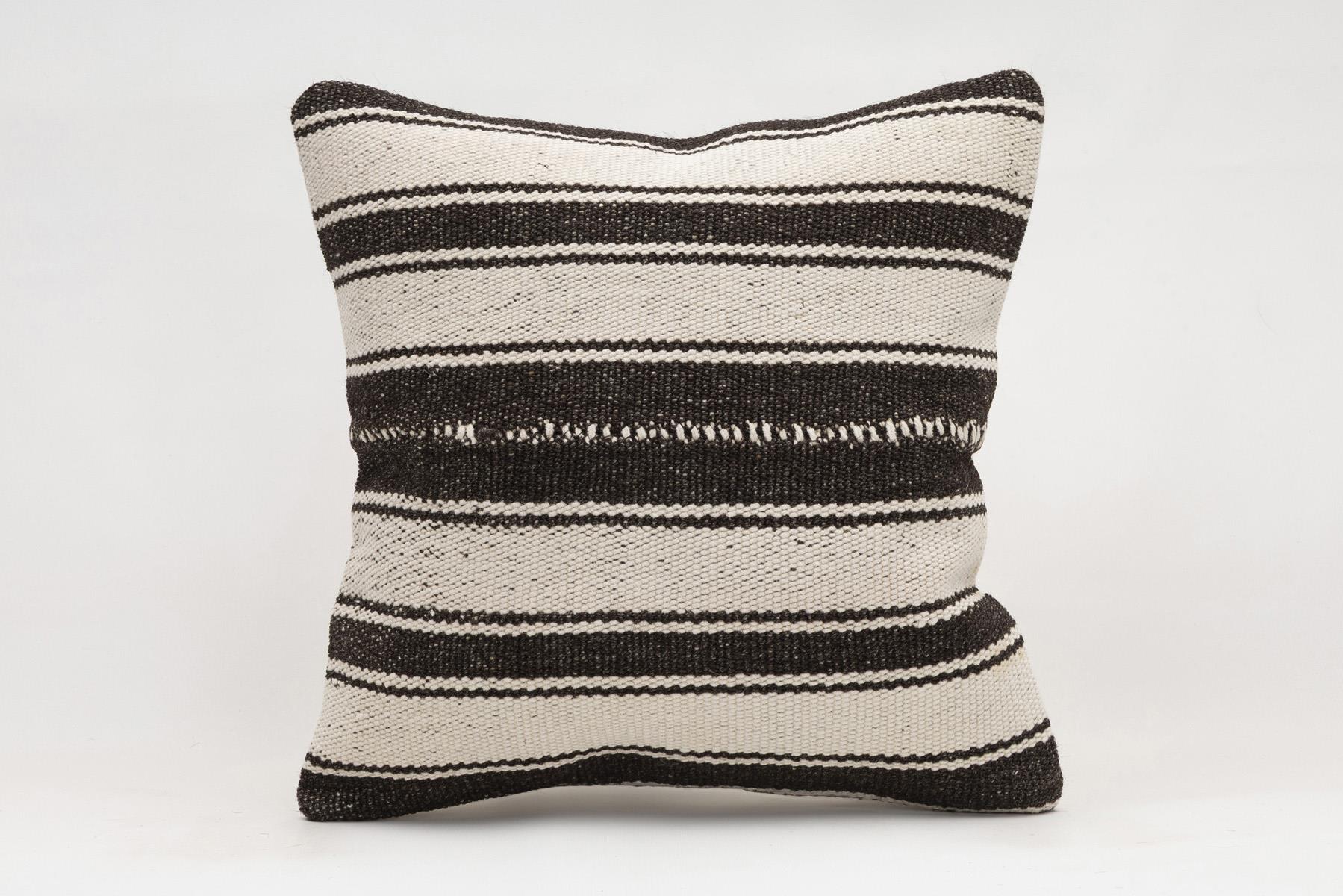 16x16 inches (40x40 cm) Kilim Pillow | KILIM WHOLESALE - Vintage Handmade Pillows - Vintage Handmade Kilim Rugs - It is 100% wool. Artistic and historical rugs. Old handwoven rugs. - Online hand woven rugs and kilim cushions sales. Shipping to a