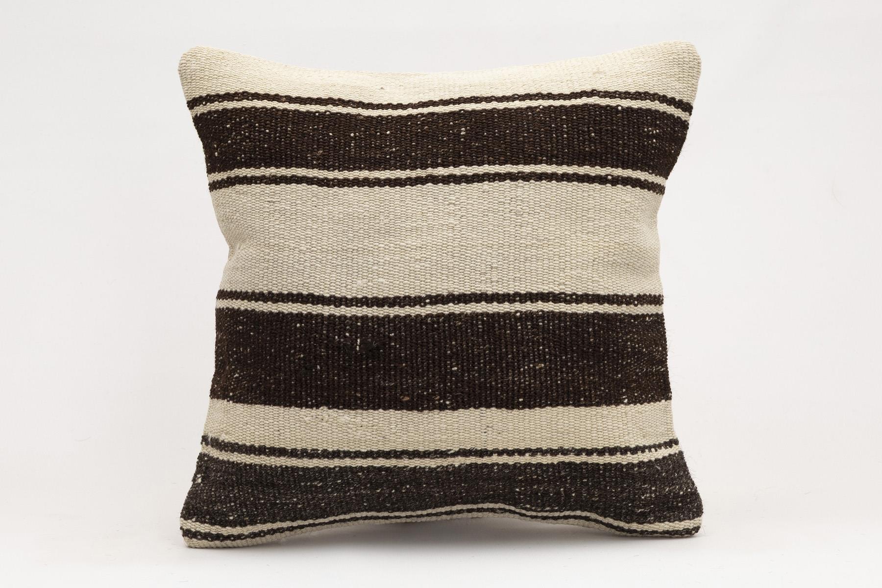 16x16 inches (40x40 cm) Kilim Pillow | KILIM WHOLESALE - Vintage Handmade Pillows - Vintage Handmade Kilim Rugs - It is 100% wool. Artistic and historical rugs. Old handwoven rugs. - Online hand woven rugs and kilim cushions sales. Shipping to a