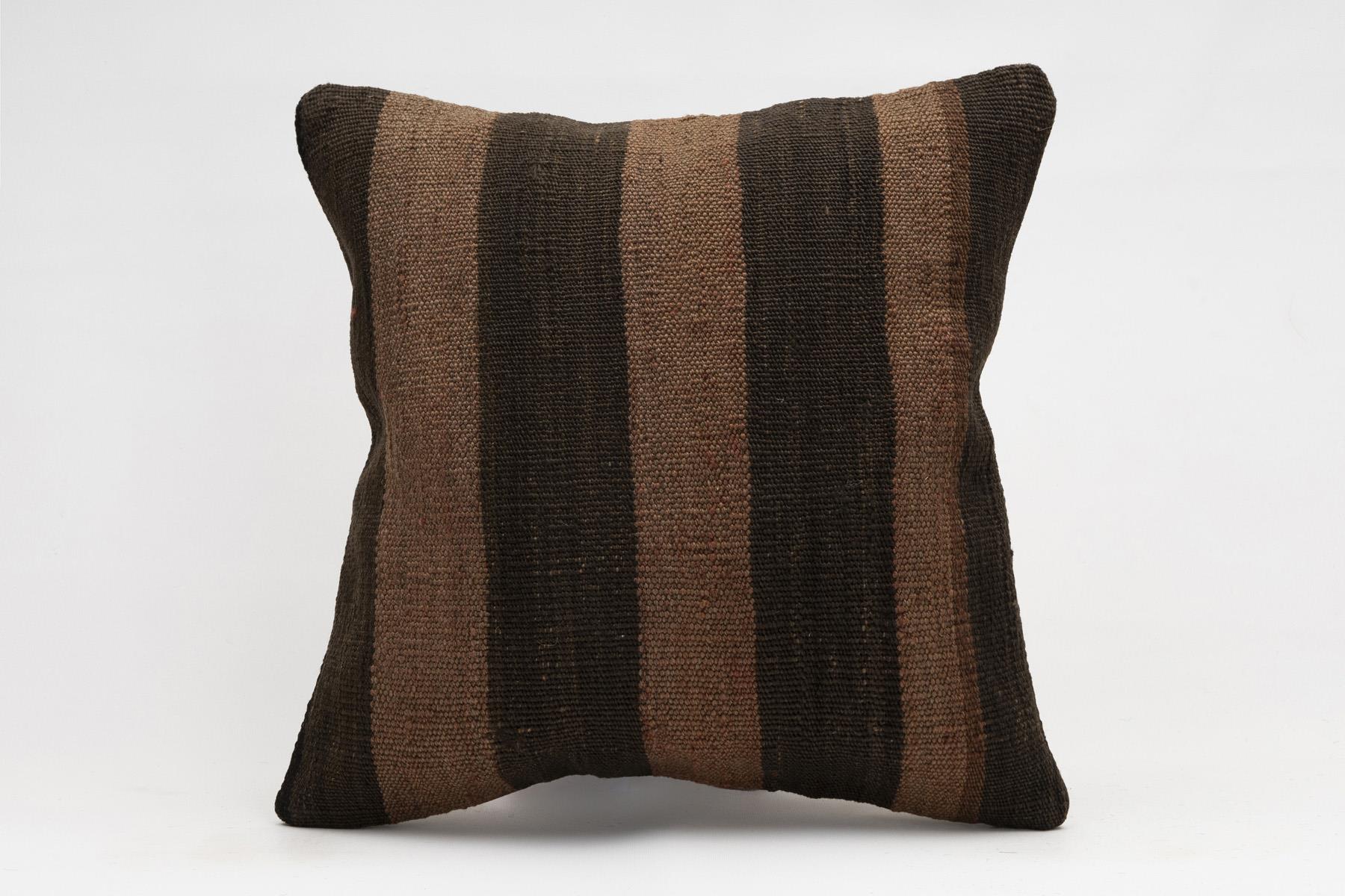 16x16 inches (40x40 cm) Kilim Pillow | KILIM WHOLESALE - Vintage Handmade Pillows - Vintage Handmade Kilim Rugs - It is 100% wool. Artistic and historical rugs. Old handwoven rugs. - Online hand woven rugs and kilim cushions sales. Shipping to a