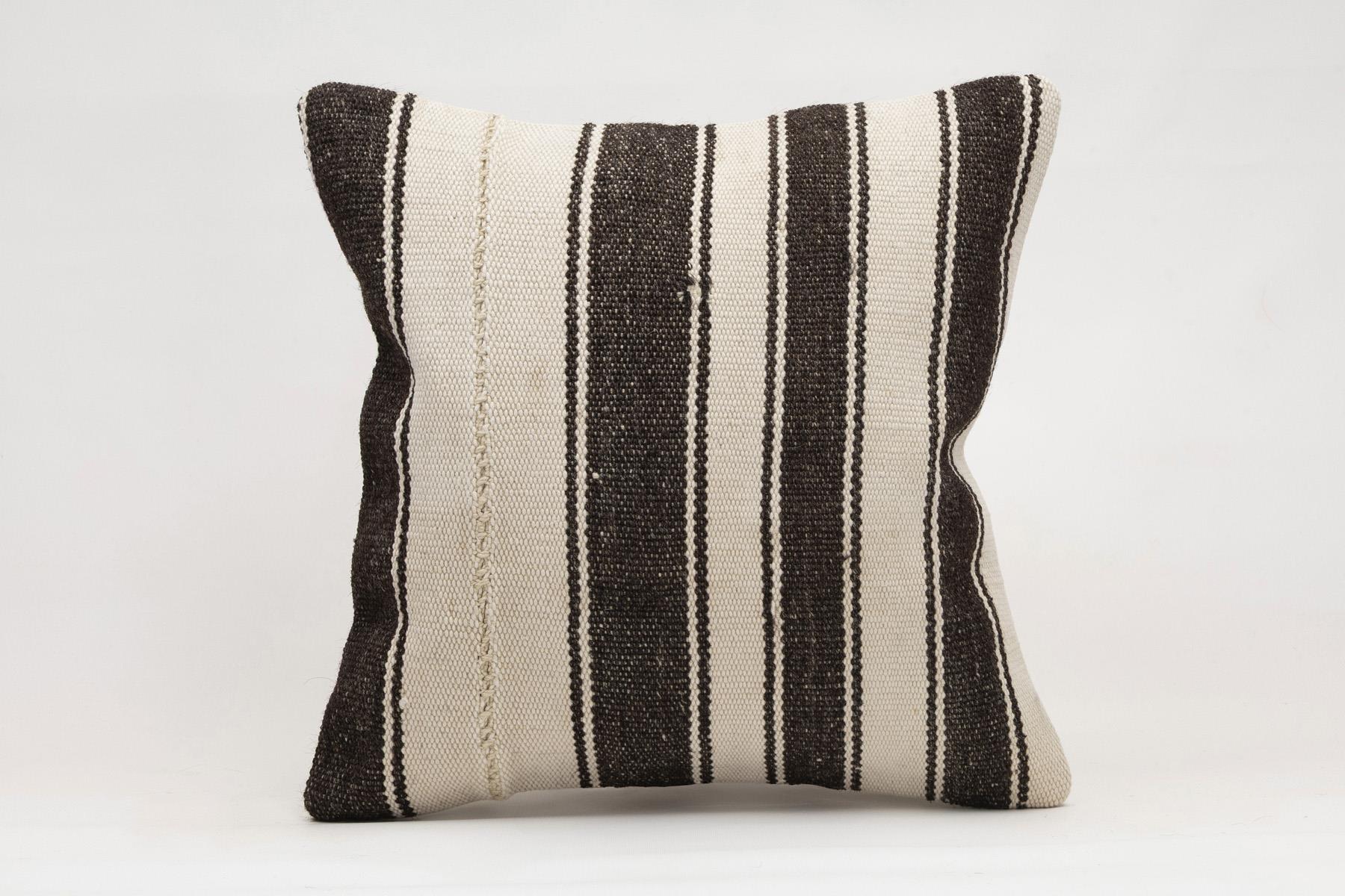 16x16 inches (40x40 cm) Kilim Pillow | KILIM WHOLESALE - Vintage Handmade Pillows - Vintage Handmade Kilim Rugs - It is 100% wool. Artistic and historical rugs. Old handwoven rugs. - Online hand woven rugs and kilim cushions sales. Shipping to a