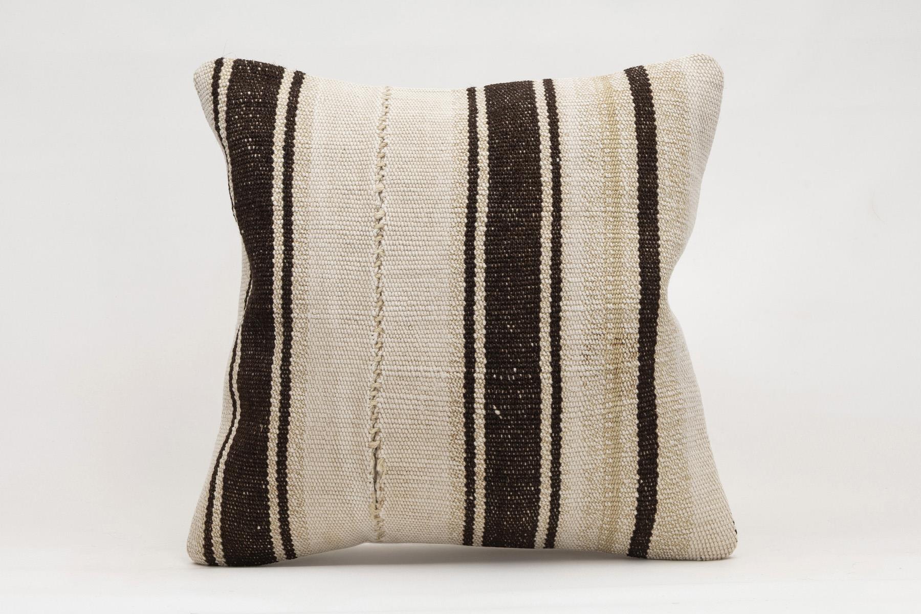 16x16 inches (40x40 cm) Kilim Pillow | KILIM WHOLESALE - Vintage Handmade Pillows - Vintage Handmade Kilim Rugs - It is 100% wool. Artistic and historical rugs. Old handwoven rugs. - Online hand woven rugs and kilim cushions sales. Shipping to a