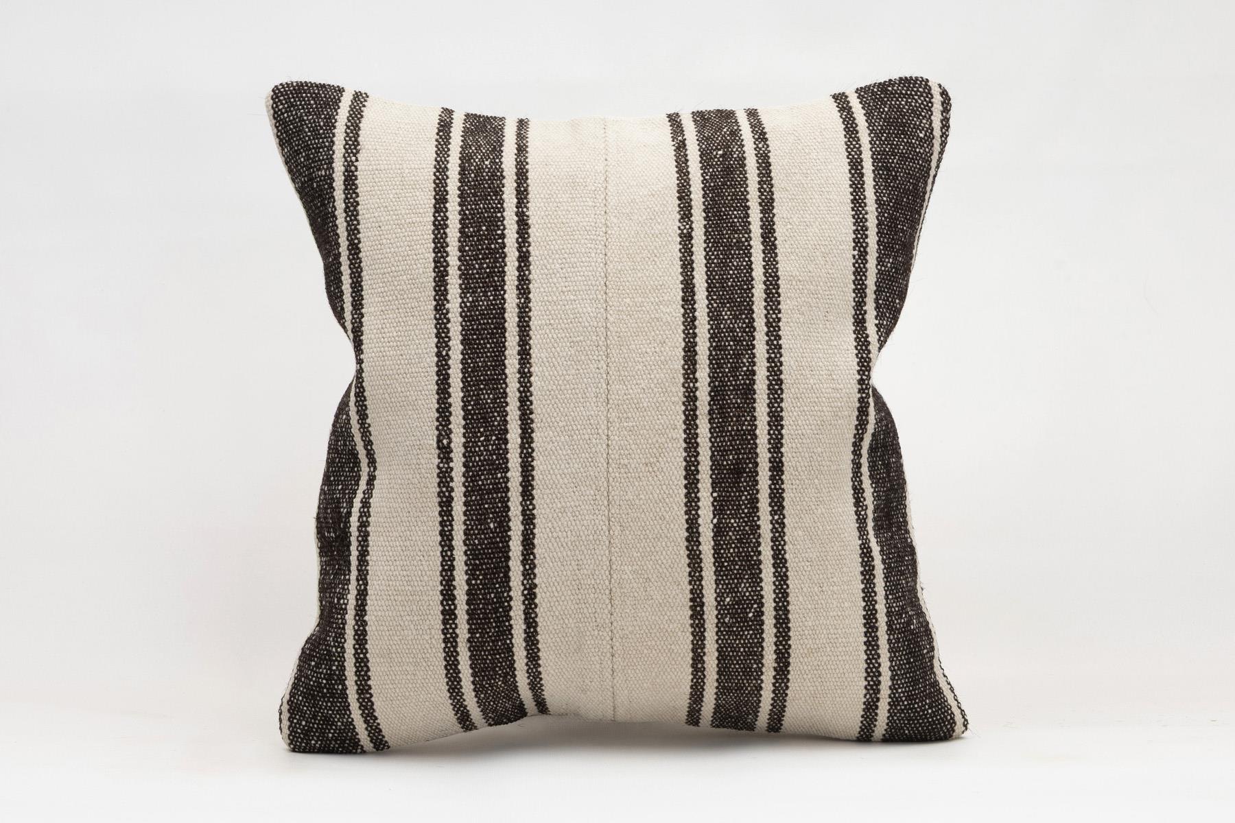 16x16 inches (40x40 cm) Kilim Pillow | KILIM WHOLESALE - Vintage Handmade Pillows - Vintage Handmade Kilim Rugs - It is 100% wool. Artistic and historical rugs. Old handwoven rugs. - Online hand woven rugs and kilim cushions sales. Shipping to a