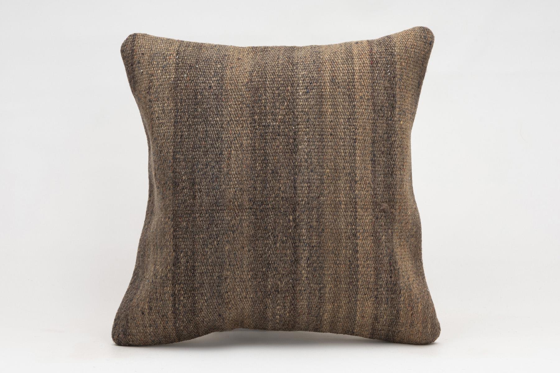 16x16 inches (40x40 cm) Kilim Pillow | KILIM WHOLESALE - Vintage Handmade Pillows - Vintage Handmade Kilim Rugs - It is 100% wool. Artistic and historical rugs. Old handwoven rugs. - Online hand woven rugs and kilim cushions sales. Shipping to a