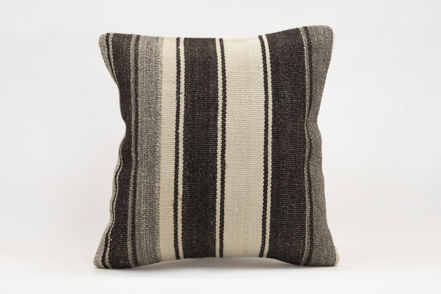 16x16 inches (40x40 cm) Kilim Pillow | KILIM WHOLESALE - Vintage Handmade Pillows - Vintage Handmade Kilim Rugs - It is 100% wool. Artistic and historical rugs. Old handwoven rugs. - Online hand woven rugs and kilim cushions sales. Shipping to a