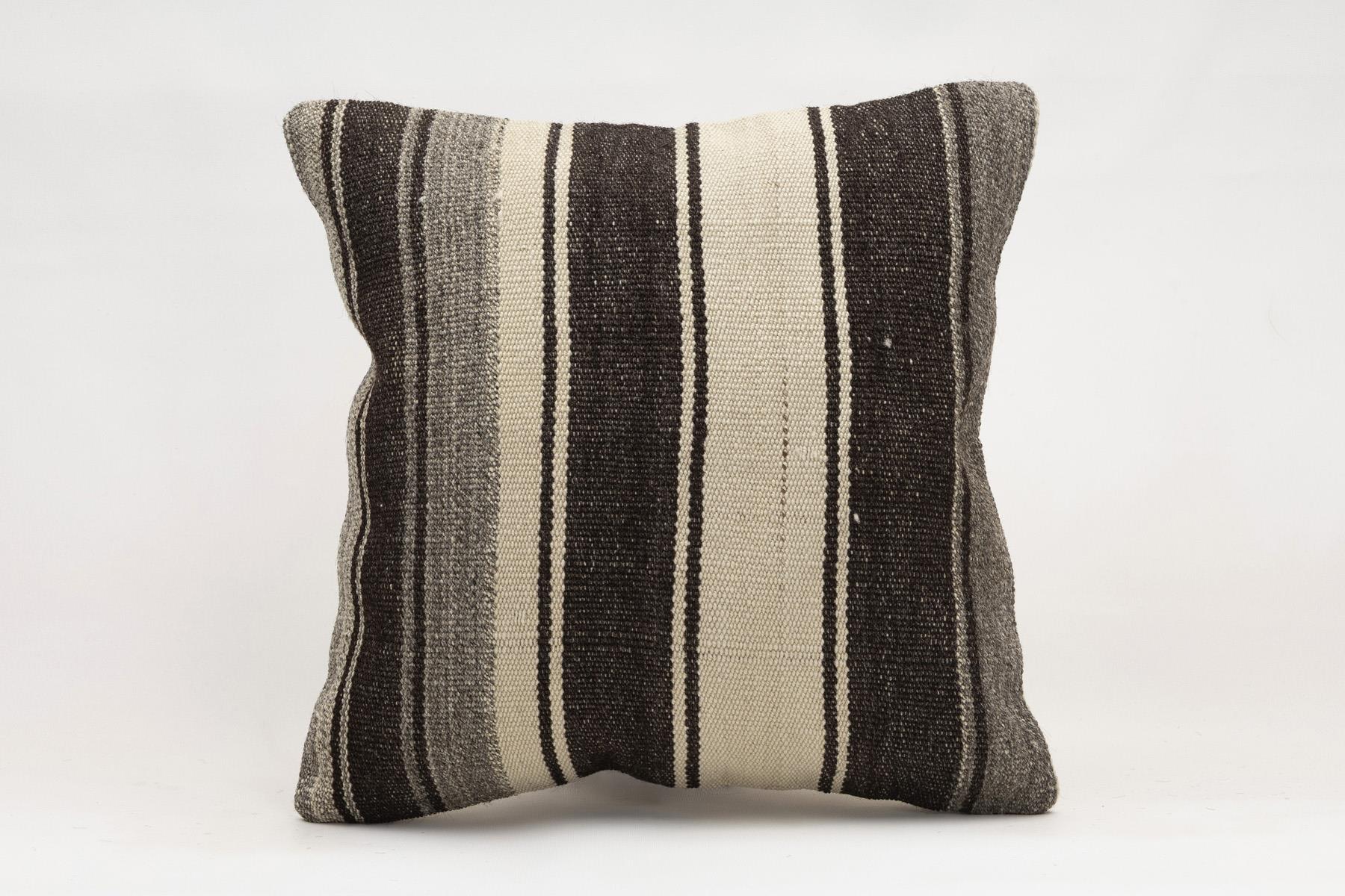 16x16 inches (40x40 cm) Kilim Pillow | KILIM WHOLESALE - Vintage Handmade Pillows - Vintage Handmade Kilim Rugs - It is 100% wool. Artistic and historical rugs. Old handwoven rugs. - Online hand woven rugs and kilim cushions sales. Shipping to a