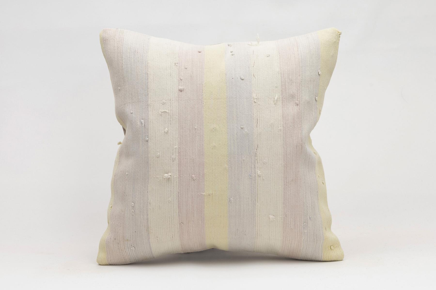 16x16 inches (40x40 cm) Kilim Pillow | KILIM WHOLESALE - Vintage Handmade Pillows - Vintage Handmade Kilim Rugs - It is 100% wool. Artistic and historical rugs. Old handwoven rugs. - Online hand woven rugs and kilim cushions sales. Shipping to a