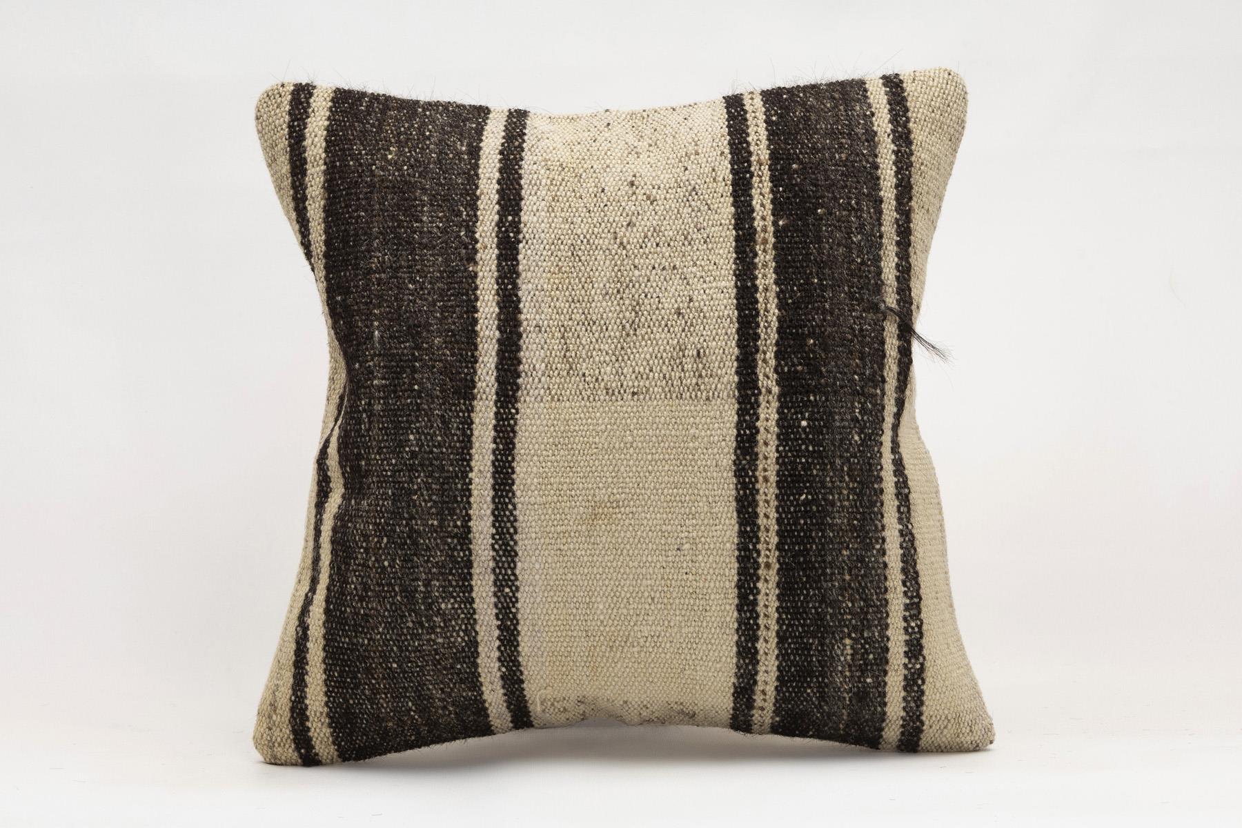 16x16 inches (40x40 cm) Kilim Pillow | KILIM WHOLESALE - Vintage Handmade Pillows - Vintage Handmade Kilim Rugs - It is 100% wool. Artistic and historical rugs. Old handwoven rugs. - Online hand woven rugs and kilim cushions sales. Shipping to a