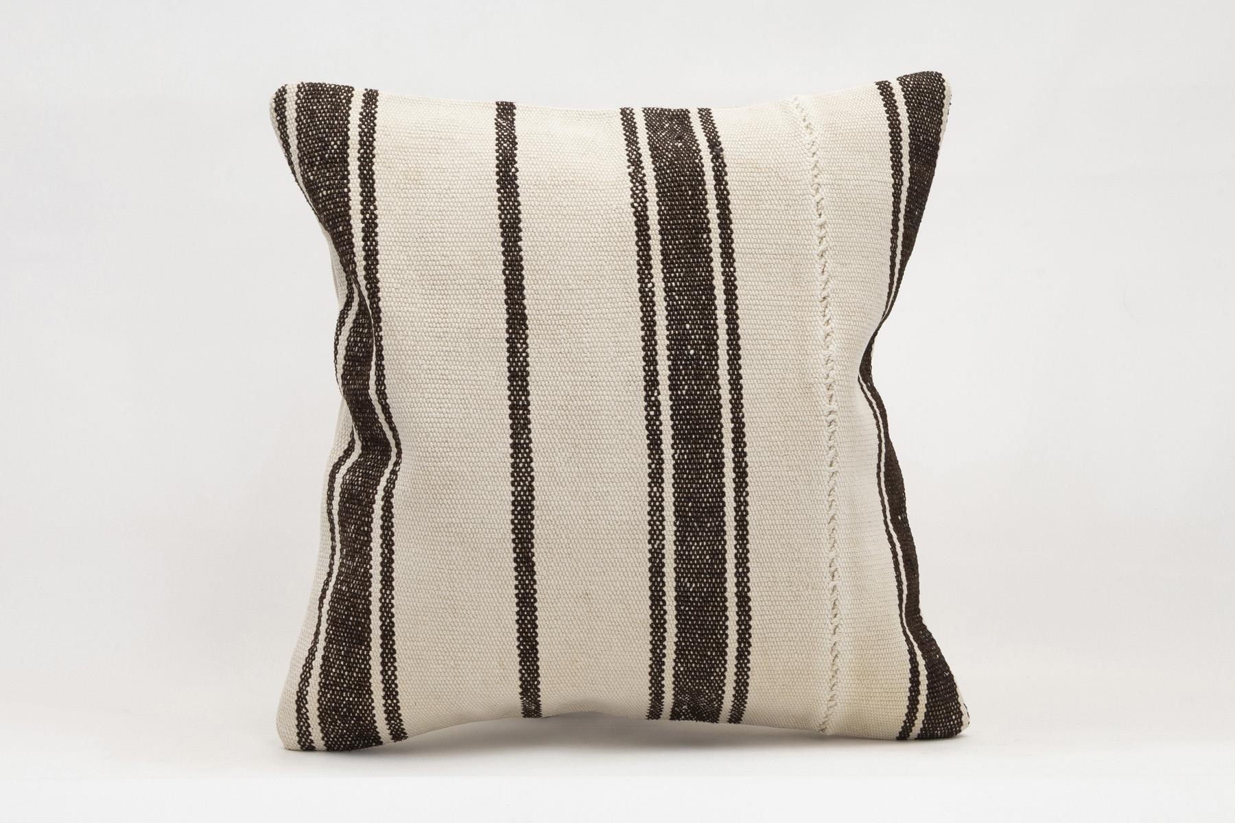 16x16 inches (40x40 cm) Kilim Pillow | KILIM WHOLESALE - Vintage Handmade Pillows - Vintage Handmade Kilim Rugs - It is 100% wool. Artistic and historical rugs. Old handwoven rugs. - Online hand woven rugs and kilim cushions sales. Shipping to a