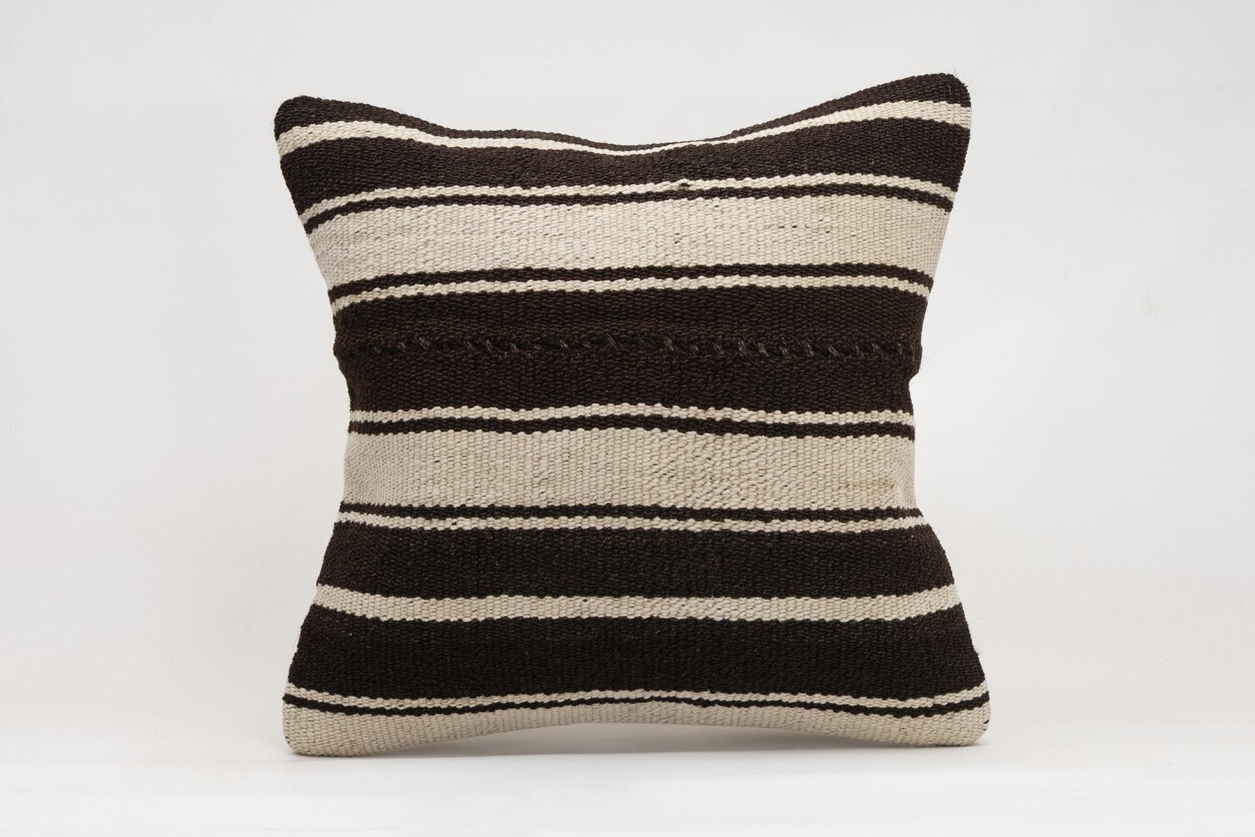 16x16 inches (40x40 cm) Kilim Pillow | KILIM WHOLESALE - Vintage Handmade Pillows - Vintage Handmade Kilim Rugs - It is 100% wool. Artistic and historical rugs. Old handwoven rugs. - Online hand woven rugs and kilim cushions sales. Shipping to a