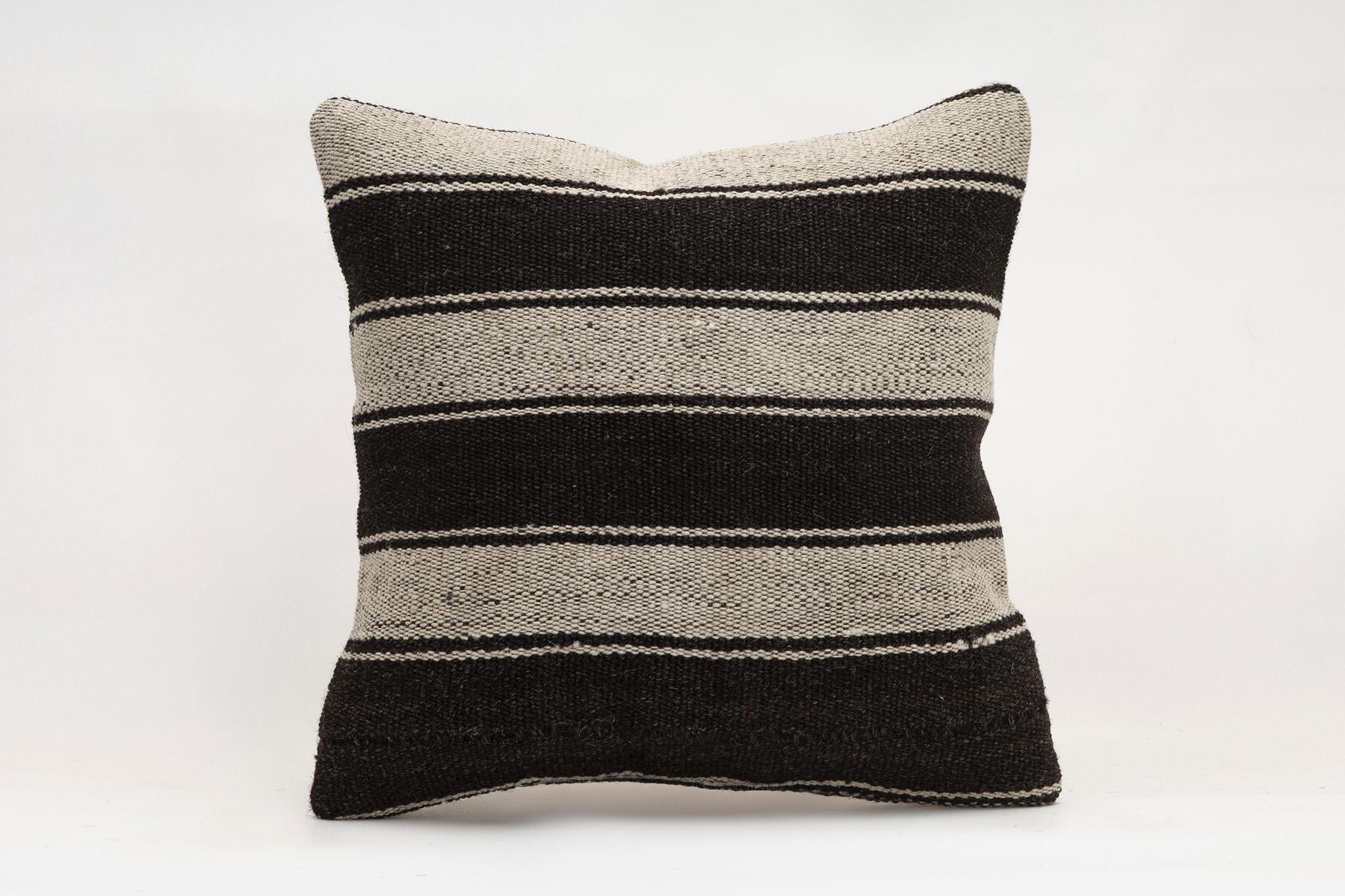 16x16 inches (40x40 cm) Kilim Pillow | KILIM WHOLESALE - Vintage Handmade Pillows - Vintage Handmade Kilim Rugs - It is 100% wool. Artistic and historical rugs. Old handwoven rugs. - Online hand woven rugs and kilim cushions sales. Shipping to a