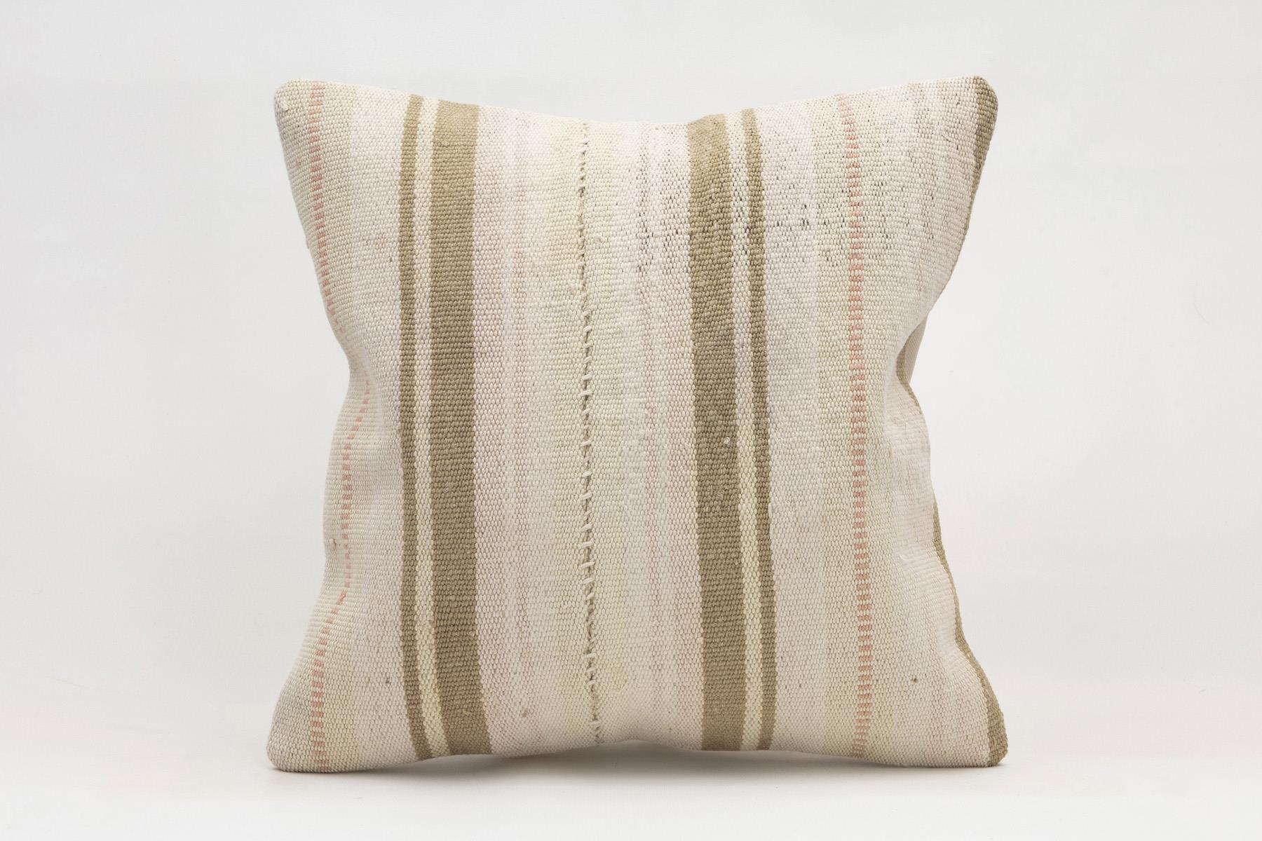 16x16 inches (40x40 cm) Kilim Pillow | KILIM WHOLESALE - Vintage Handmade Pillows - Vintage Handmade Kilim Rugs - It is 100% wool. Artistic and historical rugs. Old handwoven rugs. - Online hand woven rugs and kilim cushions sales. Shipping to a