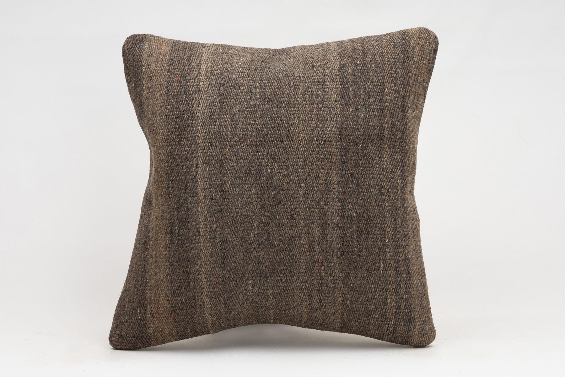 16x16 inches (40x40 cm) Kilim Pillow | KILIM WHOLESALE - Vintage Handmade Pillows - Vintage Handmade Kilim Rugs - It is 100% wool. Artistic and historical rugs. Old handwoven rugs. - Online hand woven rugs and kilim cushions sales. Shipping to a