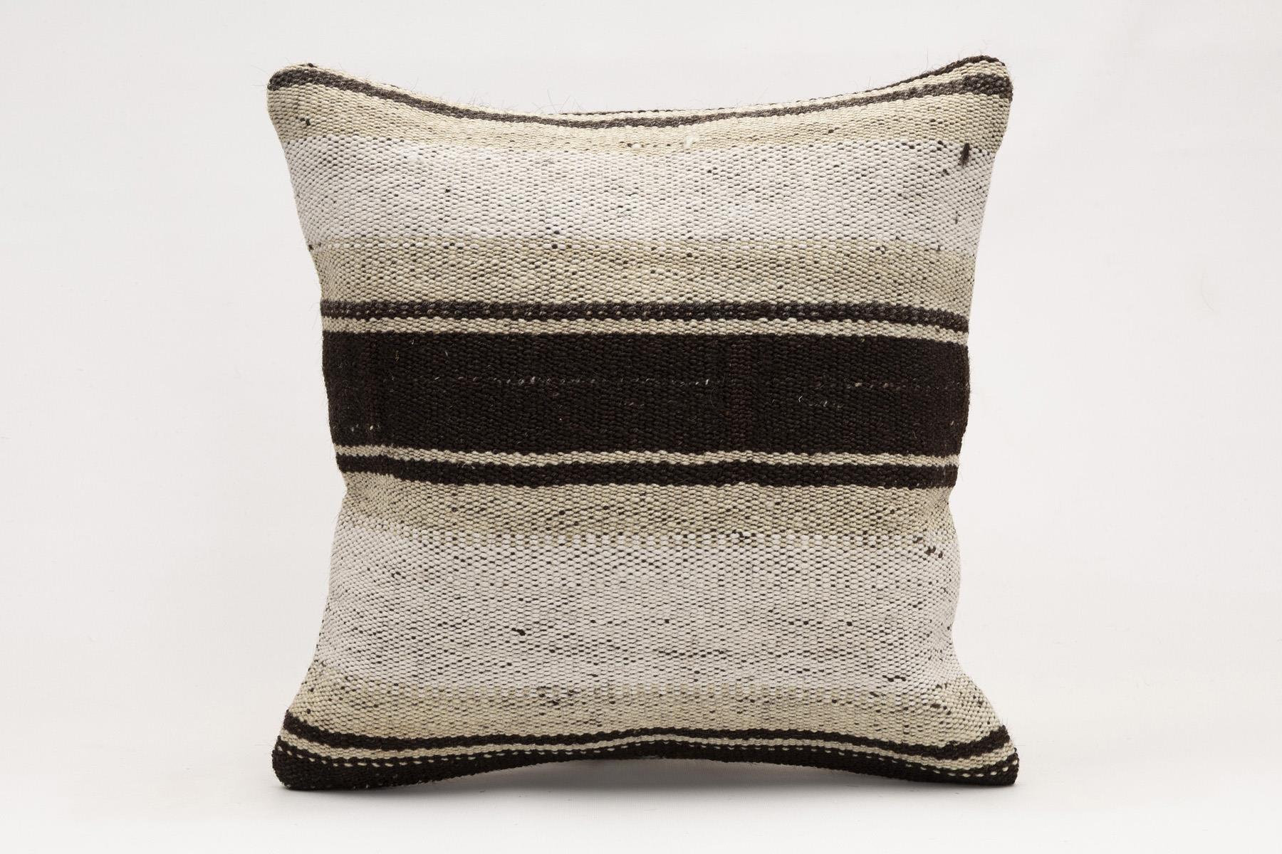 16x16 inches (40x40 cm) Kilim Pillow | KILIM WHOLESALE - Vintage Handmade Pillows - Vintage Handmade Kilim Rugs - It is 100% wool. Artistic and historical rugs. Old handwoven rugs. - Online hand woven rugs and kilim cushions sales. Shipping to a