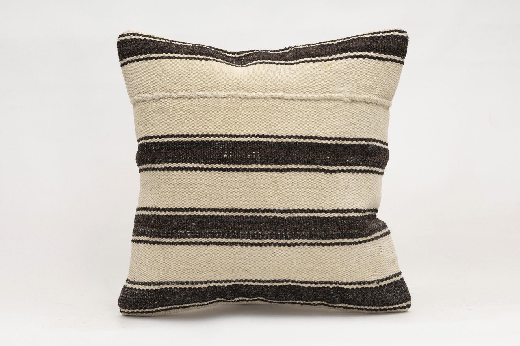 16x16 inches (40x40 cm) Kilim Pillow | KILIM WHOLESALE - Vintage Handmade Pillows - Vintage Handmade Kilim Rugs - It is 100% wool. Artistic and historical rugs. Old handwoven rugs. - Online hand woven rugs and kilim cushions sales. Shipping to a