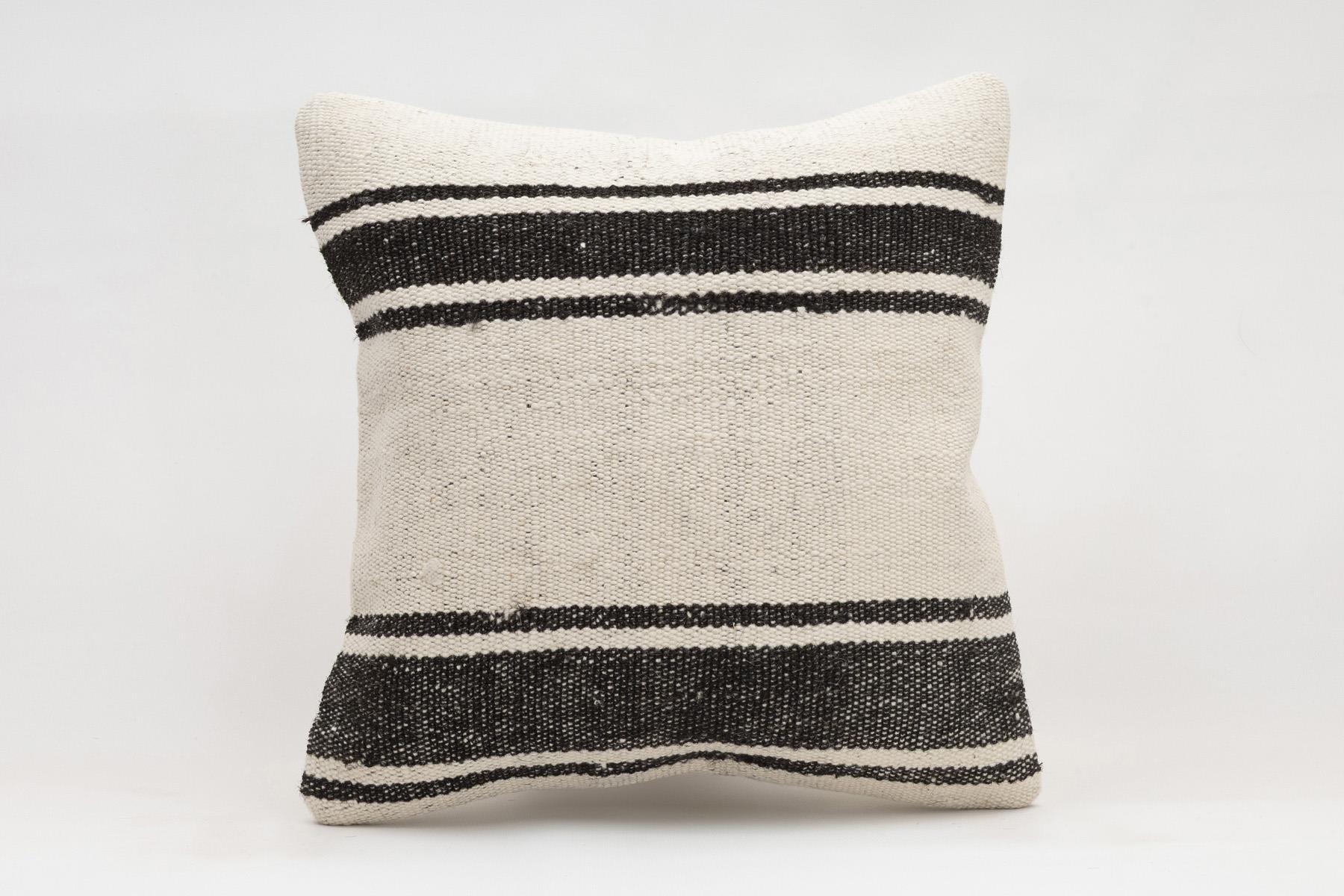 16x16 inches (40x40 cm) Kilim Pillow | KILIM WHOLESALE - Vintage Handmade Pillows - Vintage Handmade Kilim Rugs - It is 100% wool. Artistic and historical rugs. Old handwoven rugs. - Online hand woven rugs and kilim cushions sales. Shipping to a