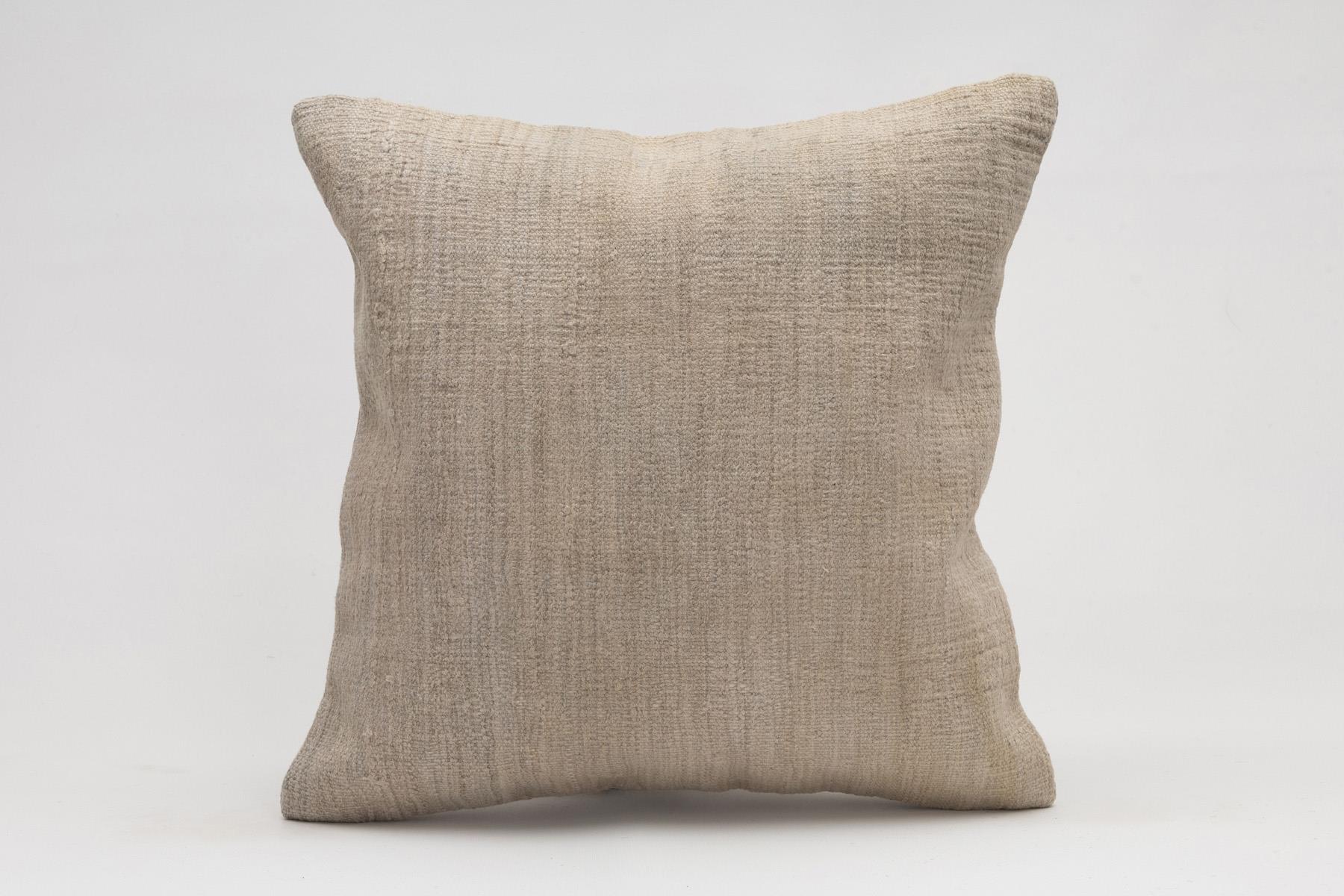 16x16 inches (40x40 cm) Kilim Pillow | KILIM WHOLESALE - Vintage Handmade Pillows - Vintage Handmade Kilim Rugs - It is 100% wool. Artistic and historical rugs. Old handwoven rugs. - Online hand woven rugs and kilim cushions sales. Shipping to a