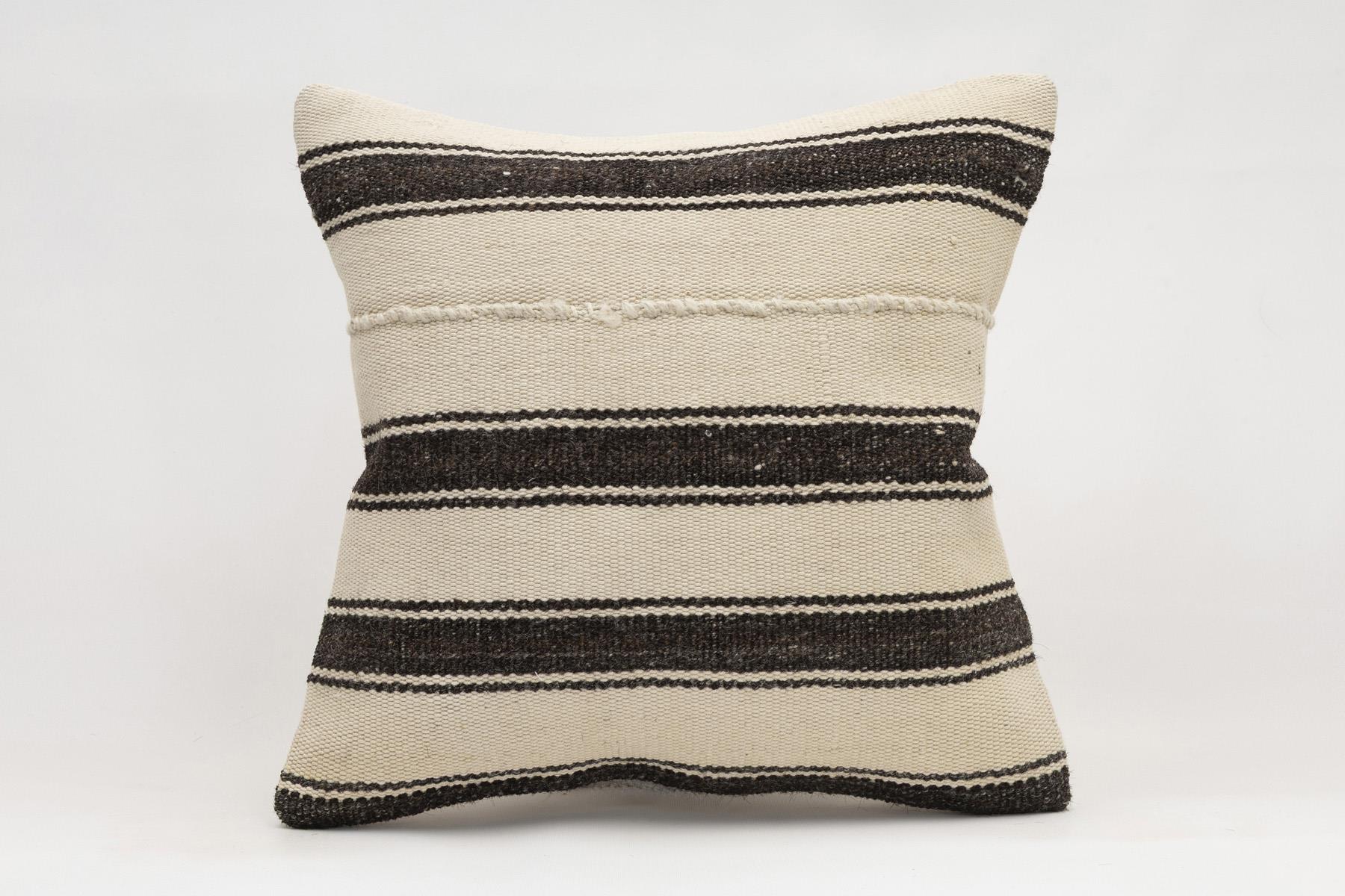 16x16 inches (40x40 cm) Kilim Pillow | KILIM WHOLESALE - Vintage Handmade Pillows - Vintage Handmade Kilim Rugs - It is 100% wool. Artistic and historical rugs. Old handwoven rugs. - Online hand woven rugs and kilim cushions sales. Shipping to a