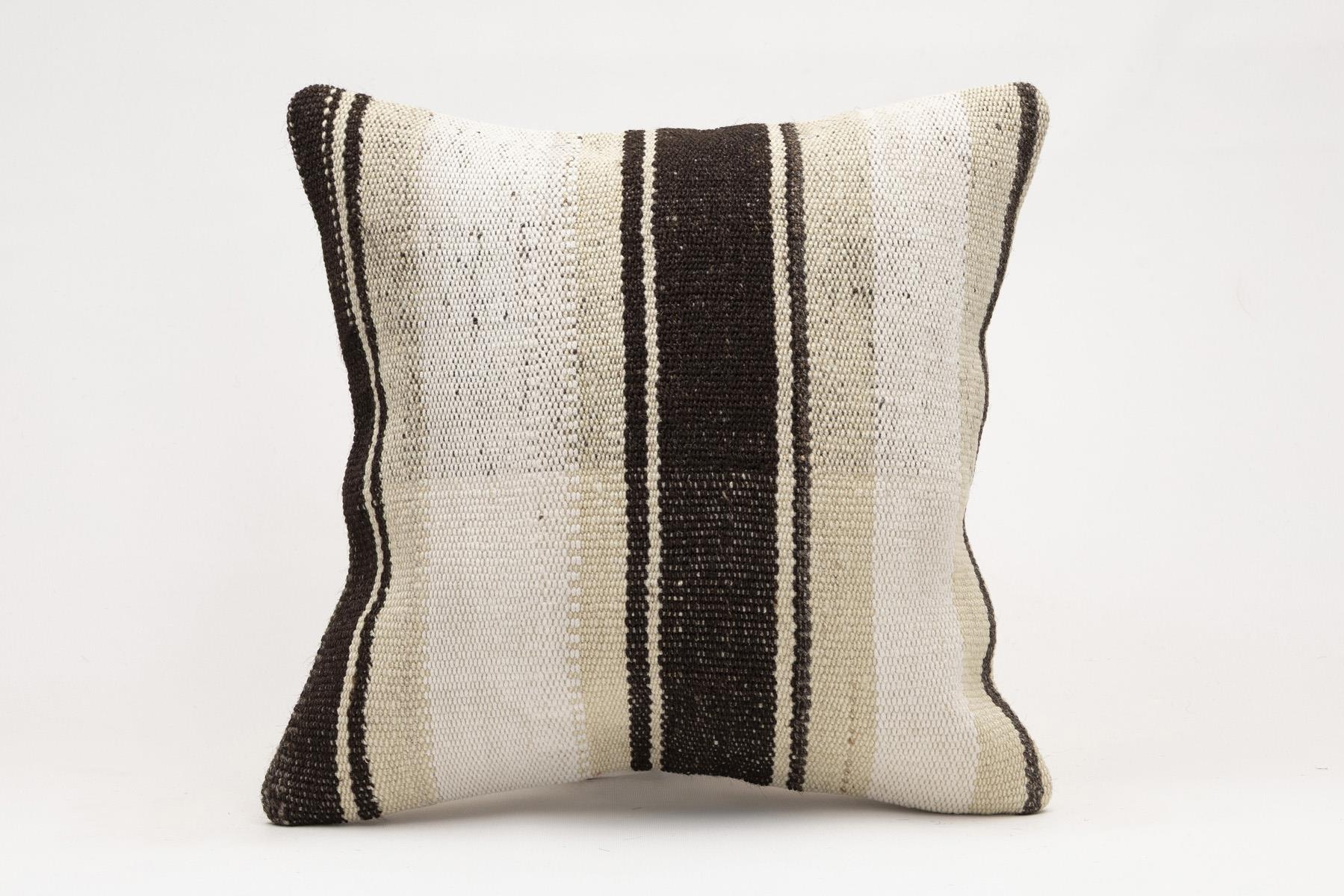 16x16 inches (40x40 cm) Kilim Pillow | KILIM WHOLESALE - Vintage Handmade Pillows - Vintage Handmade Kilim Rugs - It is 100% wool. Artistic and historical rugs. Old handwoven rugs. - Online hand woven rugs and kilim cushions sales. Shipping to a