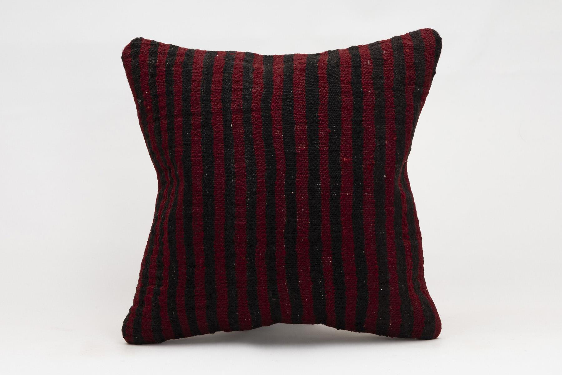 16x16 inches (40x40 cm) Kilim Pillow | KILIM WHOLESALE - Vintage Handmade Pillows - Vintage Handmade Kilim Rugs - It is 100% wool. Artistic and historical rugs. Old handwoven rugs. - Online hand woven rugs and kilim cushions sales. Shipping to a