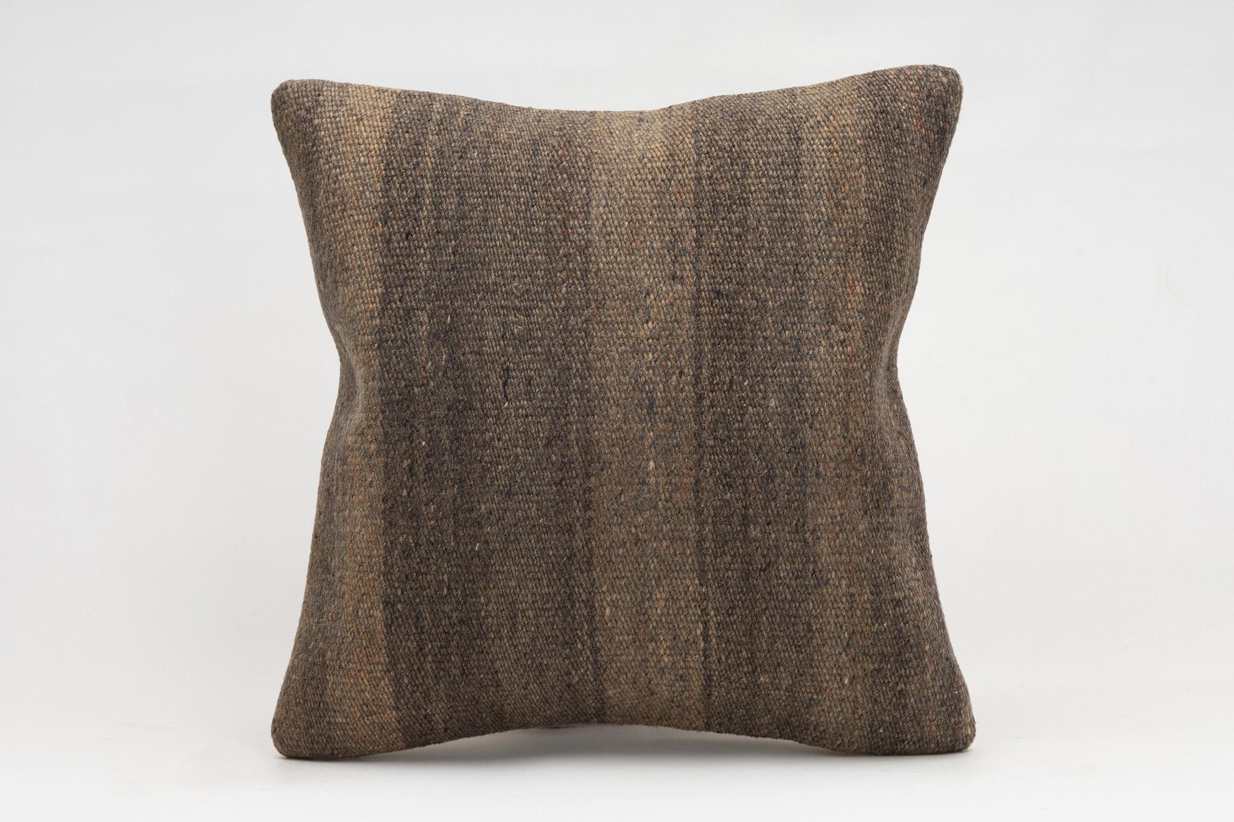 16x16 inches (40x40 cm) Kilim Pillow | KILIM WHOLESALE - Vintage Handmade Pillows - Vintage Handmade Kilim Rugs - It is 100% wool. Artistic and historical rugs. Old handwoven rugs. - Online hand woven rugs and kilim cushions sales. Shipping to a