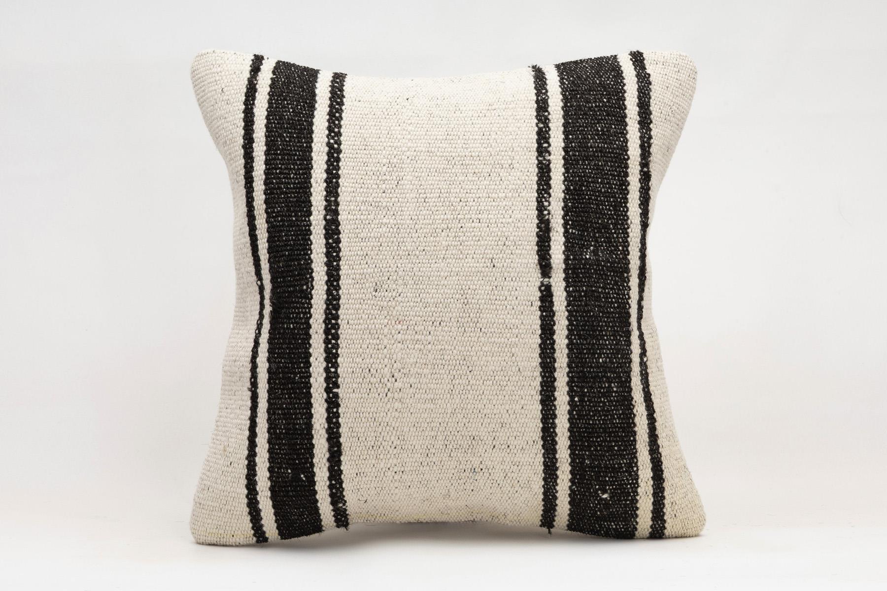 16x16 inches (40x40 cm) Kilim Pillow | KILIM WHOLESALE - Vintage Handmade Pillows - Vintage Handmade Kilim Rugs - It is 100% wool. Artistic and historical rugs. Old handwoven rugs. - Online hand woven rugs and kilim cushions sales. Shipping to a