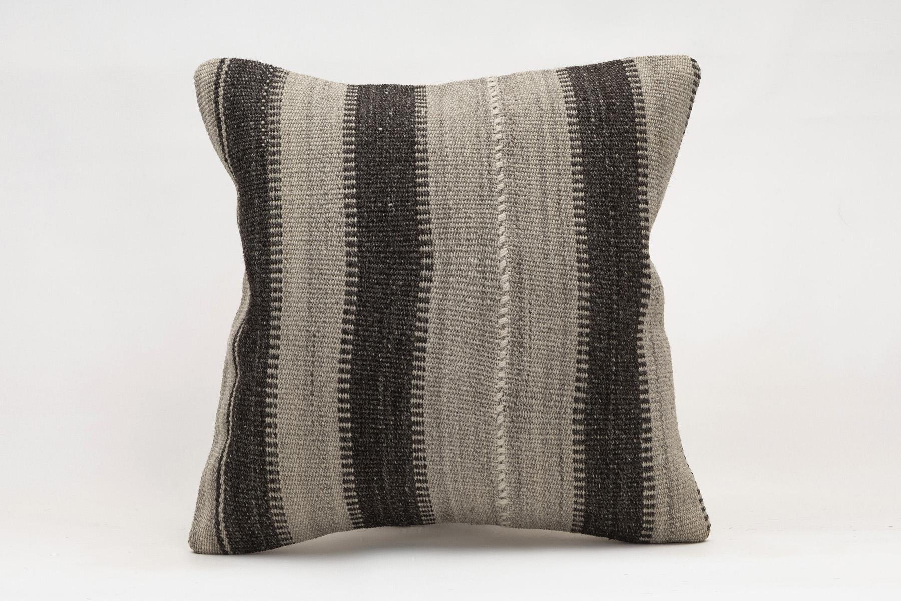 16x16 inches (40x40 cm) Kilim Pillow | KILIM WHOLESALE - Vintage Handmade Pillows - Vintage Handmade Kilim Rugs - It is 100% wool. Artistic and historical rugs. Old handwoven rugs. - Online hand woven rugs and kilim cushions sales. Shipping to a