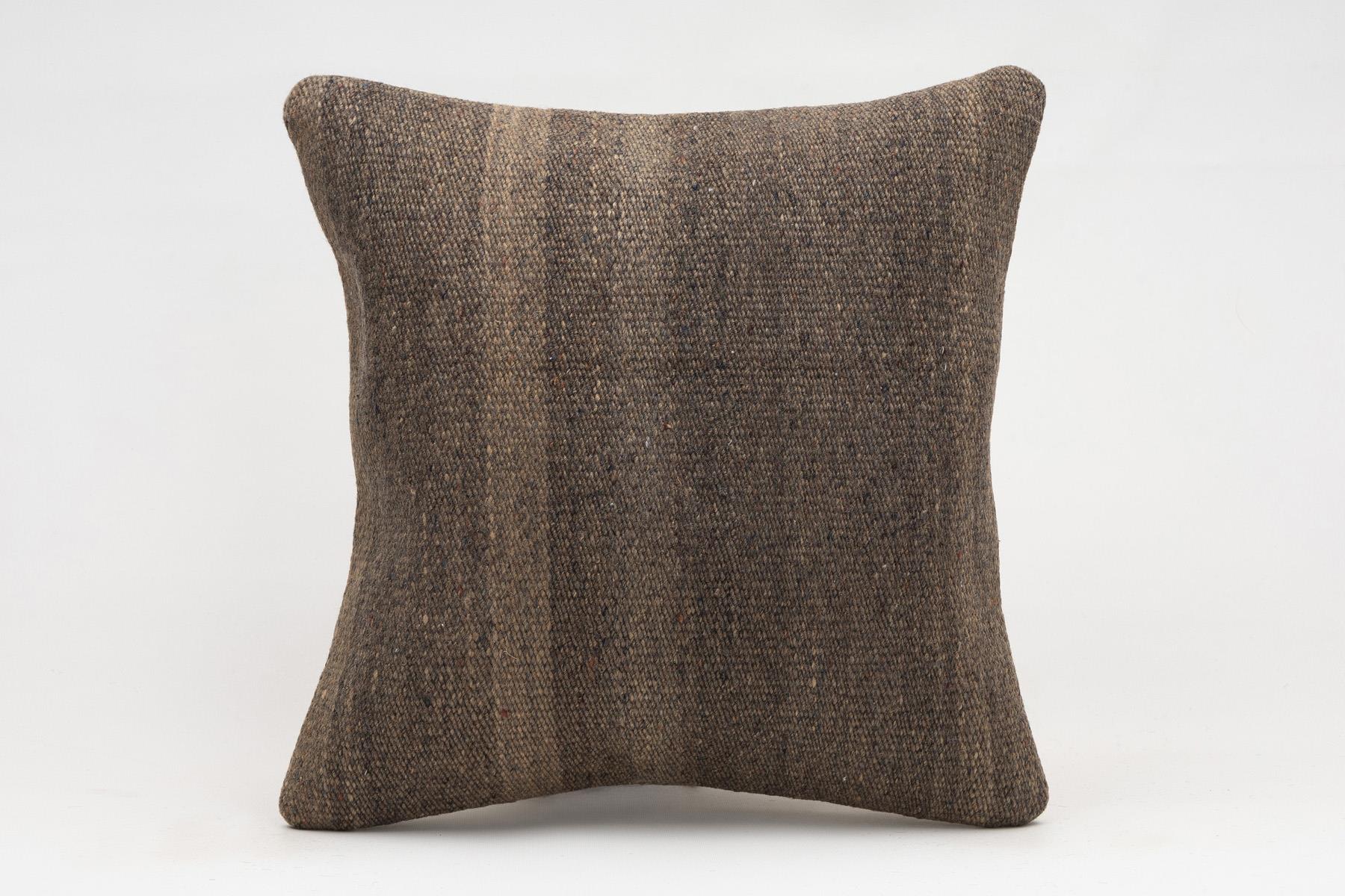 16x16 inches (40x40 cm) Kilim Pillow | KILIM WHOLESALE - Vintage Handmade Pillows - Vintage Handmade Kilim Rugs - It is 100% wool. Artistic and historical rugs. Old handwoven rugs. - Online hand woven rugs and kilim cushions sales. Shipping to a