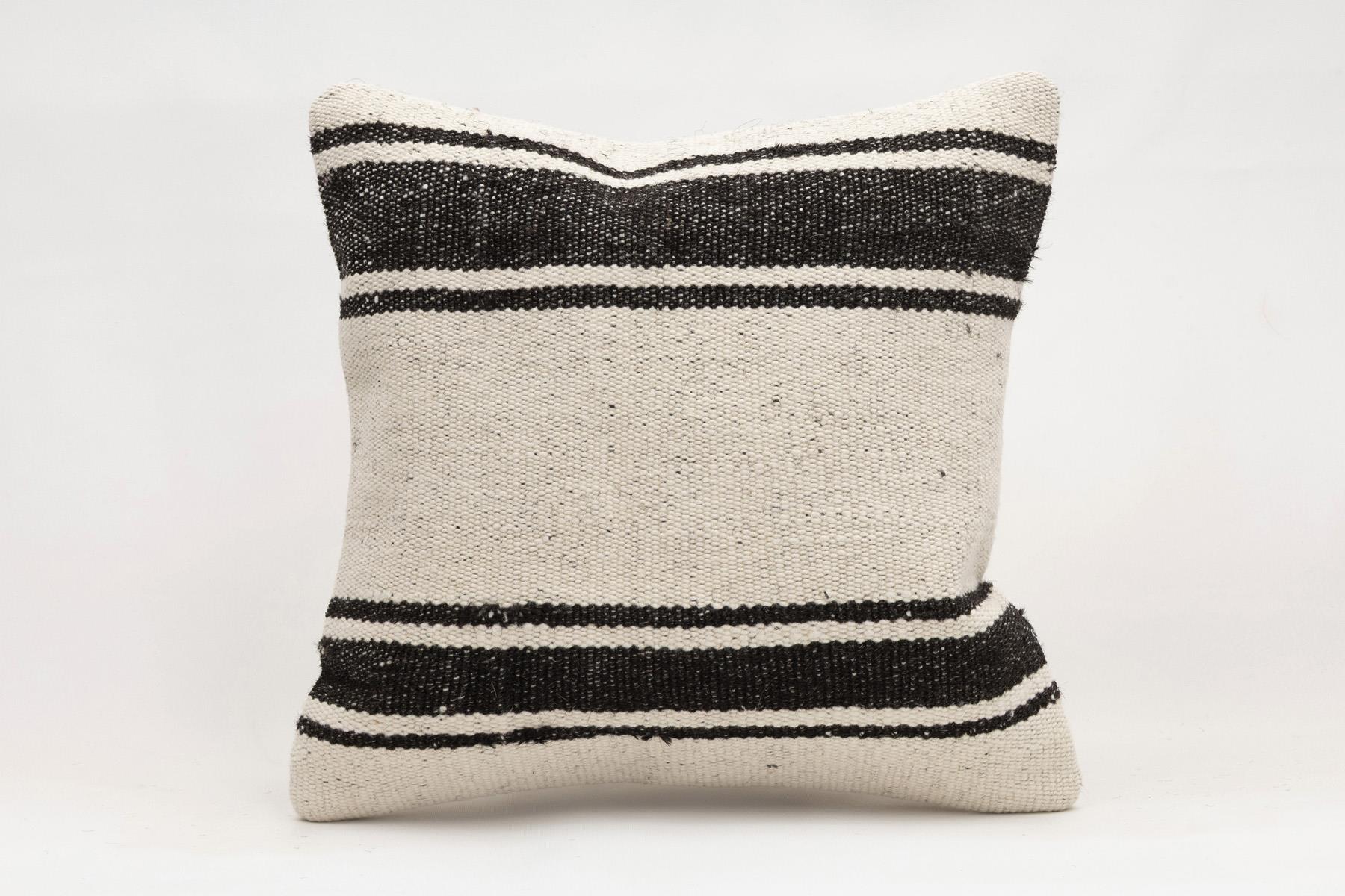 16x16 inches (40x40 cm) Kilim Pillow | KILIM WHOLESALE - Vintage Handmade Pillows - Vintage Handmade Kilim Rugs - It is 100% wool. Artistic and historical rugs. Old handwoven rugs. - Online hand woven rugs and kilim cushions sales. Shipping to a