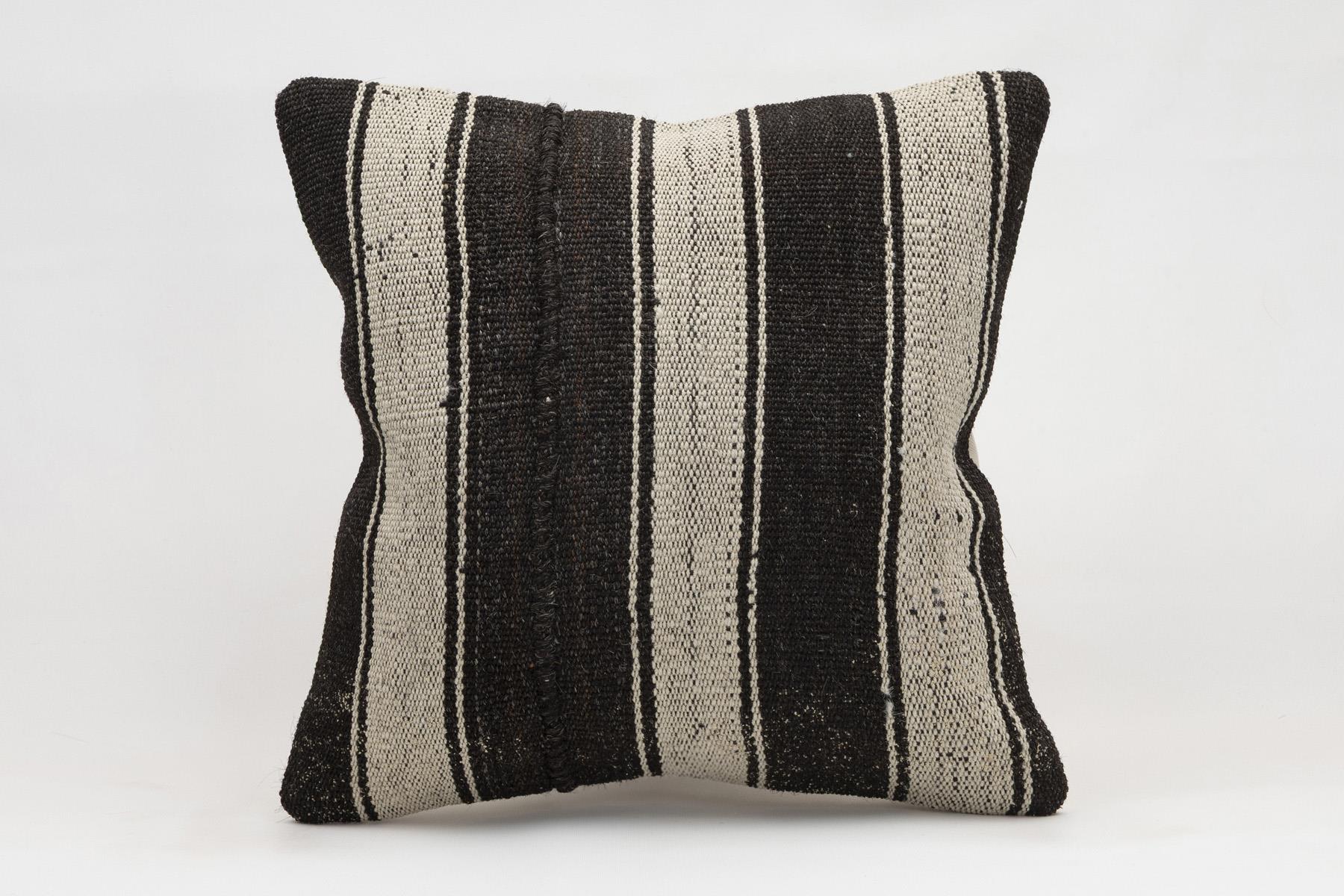 16x16 inches (40x40 cm) Kilim Pillow | KILIM WHOLESALE - Vintage Handmade Pillows - Vintage Handmade Kilim Rugs - It is 100% wool. Artistic and historical rugs. Old handwoven rugs. - Online hand woven rugs and kilim cushions sales. Shipping to a