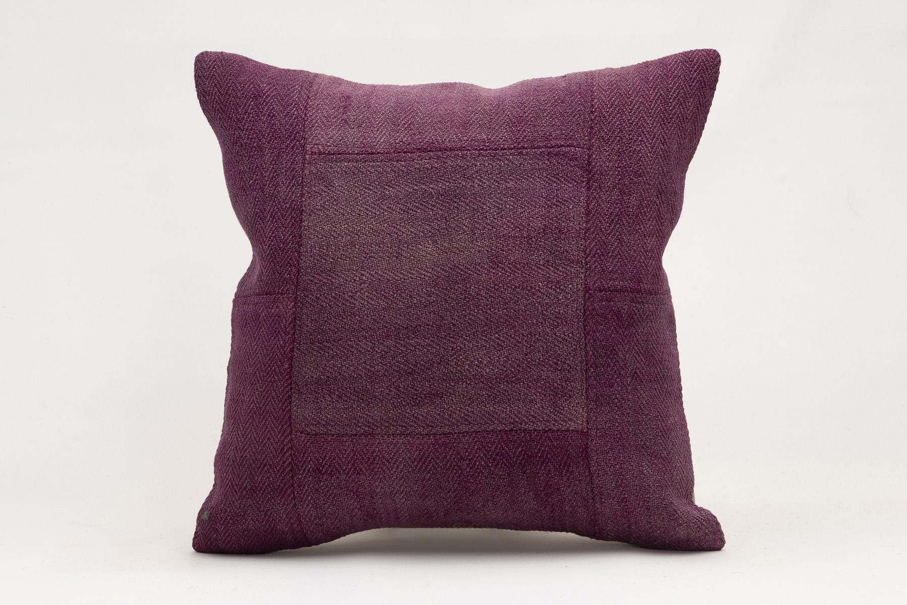 16x16 inches (40x40 cm) Kilim Pillow | KILIM WHOLESALE - Vintage Handmade Pillows - Vintage Handmade Kilim Rugs - It is 100% wool. Artistic and historical rugs. Old handwoven rugs. - Online hand woven rugs and kilim cushions sales. Shipping to a