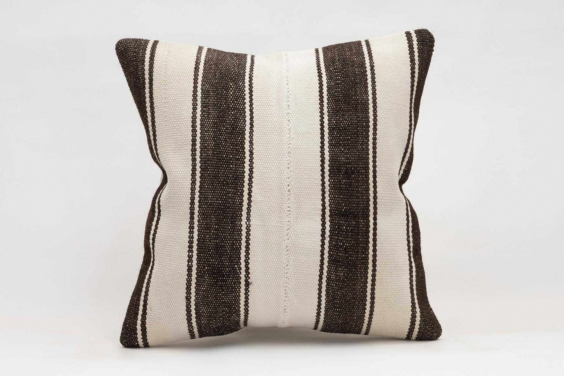 16x16 inches (40x40 cm) Kilim Pillow | KILIM WHOLESALE - Vintage Handmade Pillows - Vintage Handmade Kilim Rugs - It is 100% wool. Artistic and historical rugs. Old handwoven rugs. - Online hand woven rugs and kilim cushions sales. Shipping to a