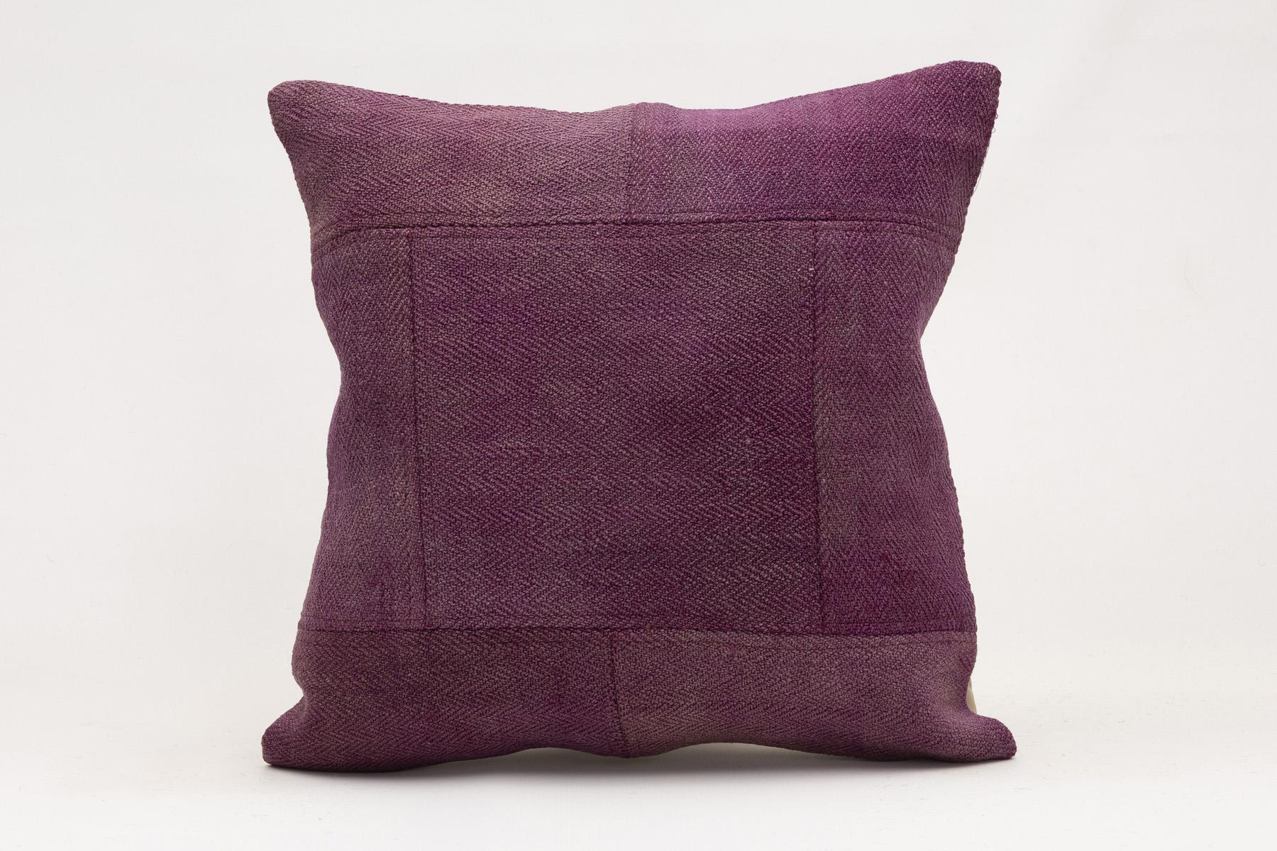 16x16 inches (40x40 cm) Kilim Pillow | KILIM WHOLESALE - Vintage Handmade Pillows - Vintage Handmade Kilim Rugs - It is 100% wool. Artistic and historical rugs. Old handwoven rugs. - Online hand woven rugs and kilim cushions sales. Shipping to a