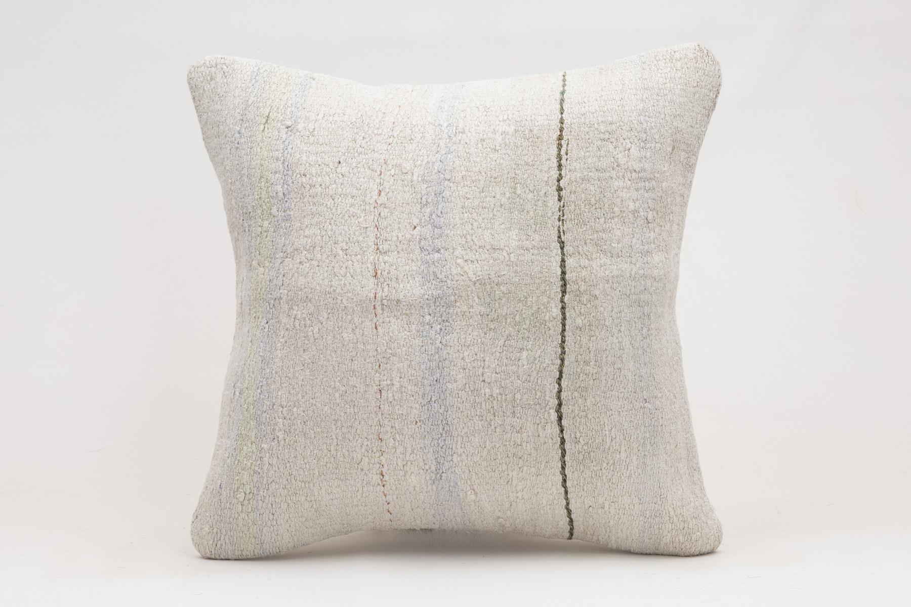 16x16 inches (40x40 cm) Kilim Pillow | KILIM WHOLESALE - Vintage Handmade Pillows - Vintage Handmade Kilim Rugs - It is 100% wool. Artistic and historical rugs. Old handwoven rugs. - Online hand woven rugs and kilim cushions sales. Shipping to a