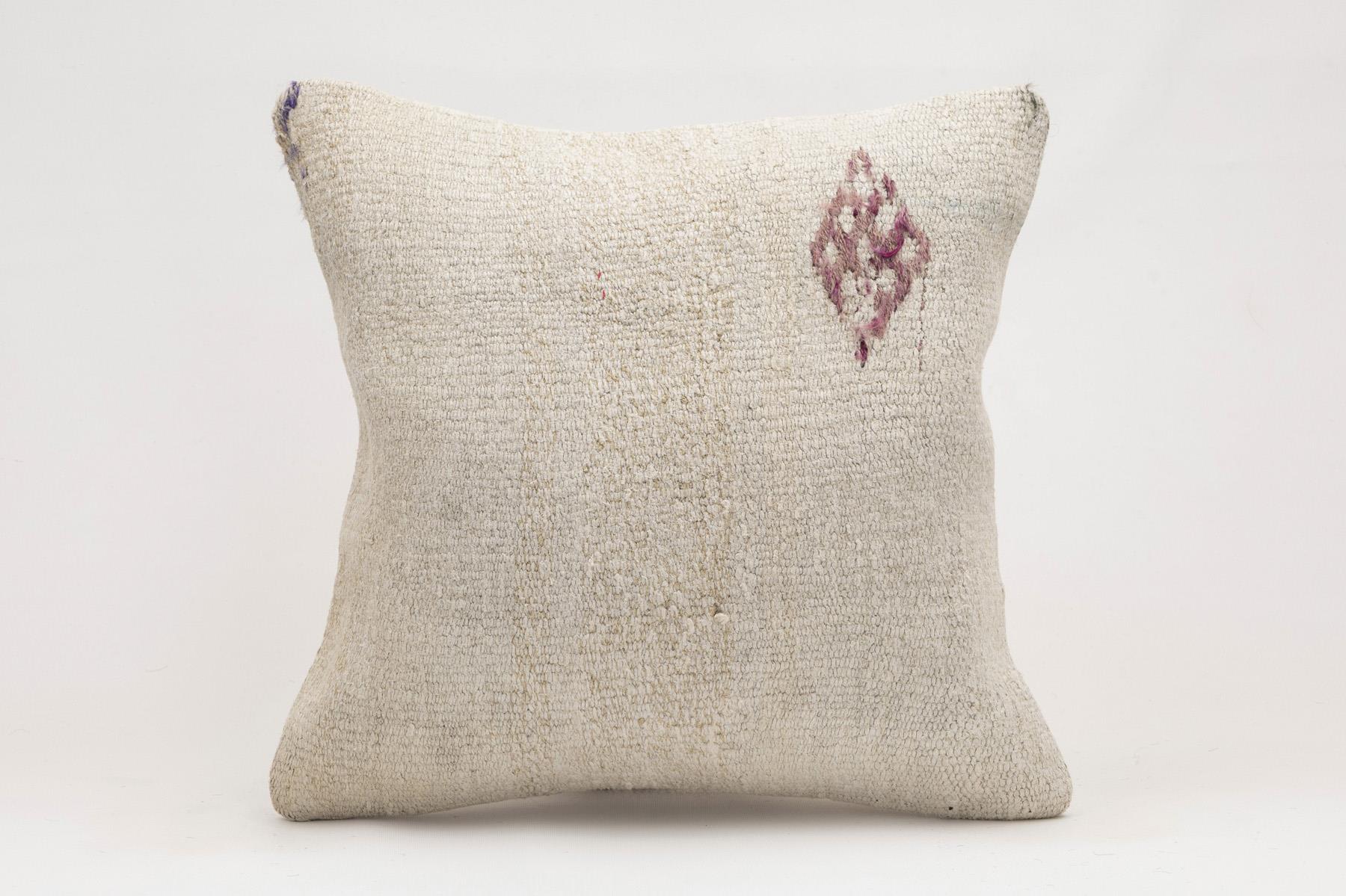 16x16 inches (40x40 cm) Kilim Pillow | KILIM WHOLESALE - Vintage Handmade Pillows - Vintage Handmade Kilim Rugs - It is 100% wool. Artistic and historical rugs. Old handwoven rugs. - Online hand woven rugs and kilim cushions sales. Shipping to a