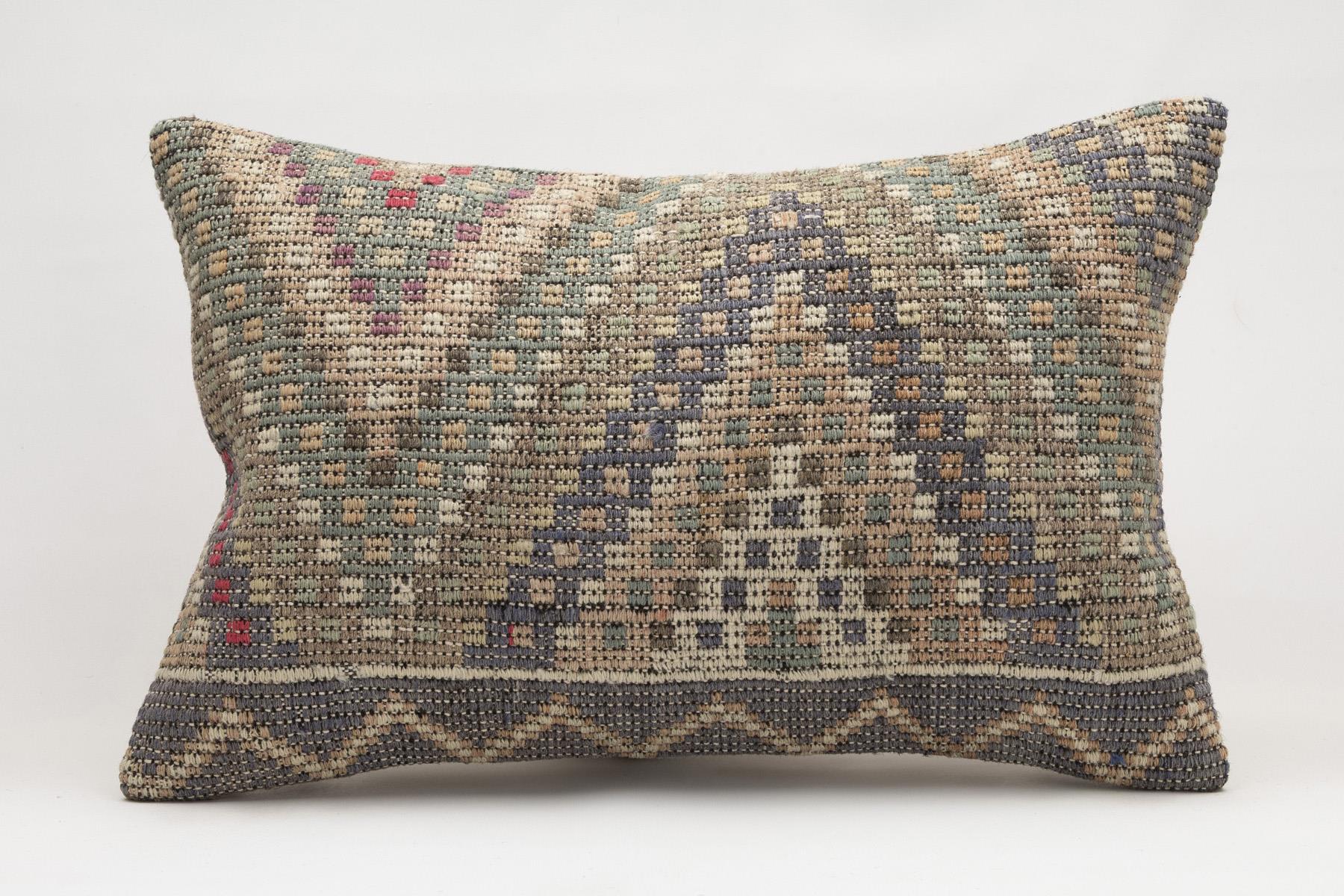 16x24 inches (40x60 cm) Kilim Pillow | KILIM WHOLESALE - Vintage Handmade Pillows - Vintage Handmade Kilim Rugs - It is 100% wool. Artistic and historical rugs. Old handwoven rugs. - Online hand woven rugs and kilim cushions sales. Shipping to a
