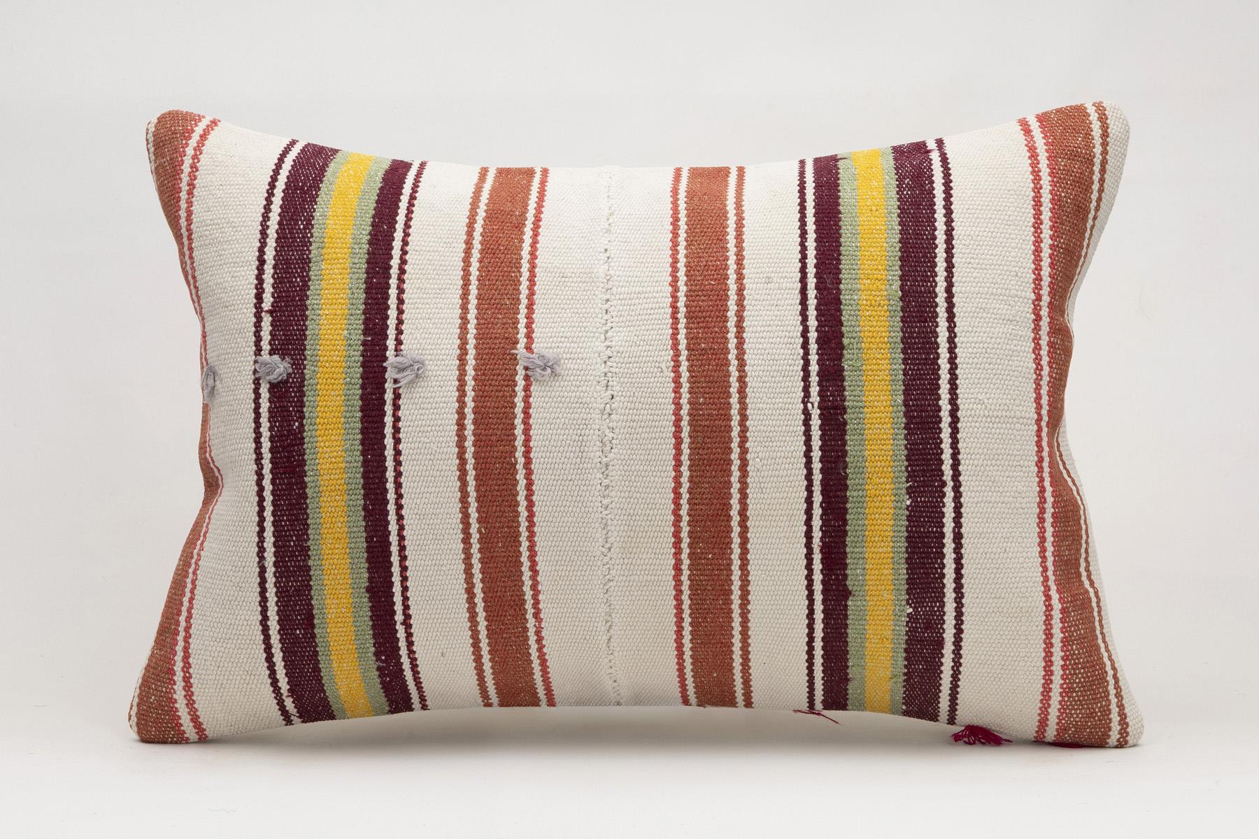 16x24 inches (40x60 cm) Kilim Pillow | KILIM WHOLESALE - Vintage Handmade Pillows - Vintage Handmade Kilim Rugs - It is 100% wool. Artistic and historical rugs. Old handwoven rugs. - Online hand woven rugs and kilim cushions sales. Shipping to a