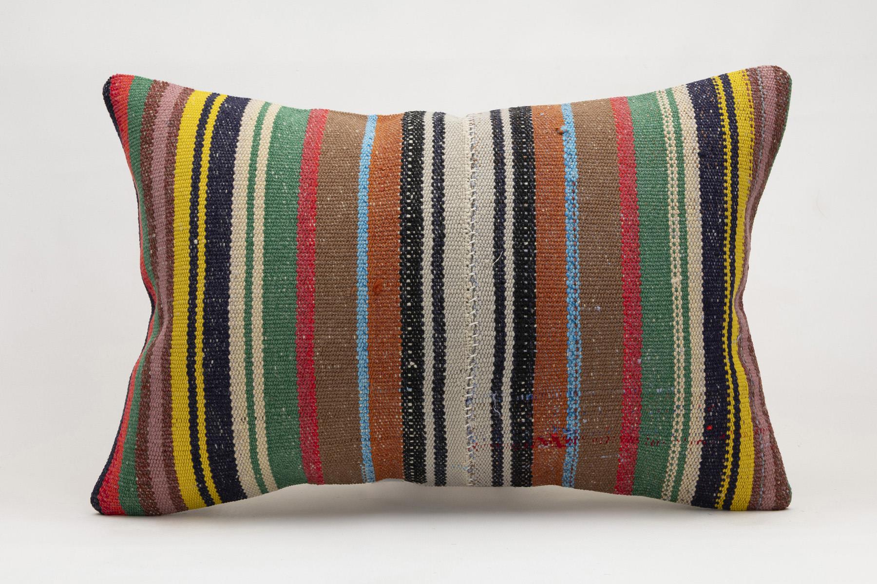 16x24 inches (40x60 cm) Kilim Pillow | KILIM WHOLESALE - Vintage Handmade Pillows - Vintage Handmade Kilim Rugs - It is 100% wool. Artistic and historical rugs. Old handwoven rugs. - Online hand woven rugs and kilim cushions sales. Shipping to a