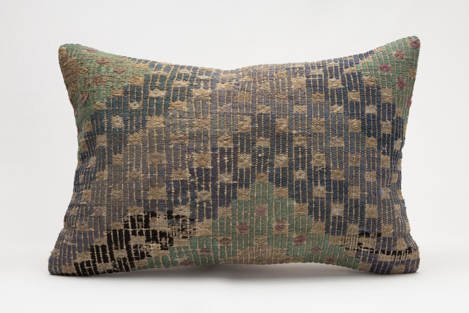 16x24 inches (40x60 cm) Kilim Pillow | KILIM WHOLESALE - Vintage Handmade Pillows - Vintage Handmade Kilim Rugs - It is 100% wool. Artistic and historical rugs. Old handwoven rugs. - Online hand woven rugs and kilim cushions sales. Shipping to a