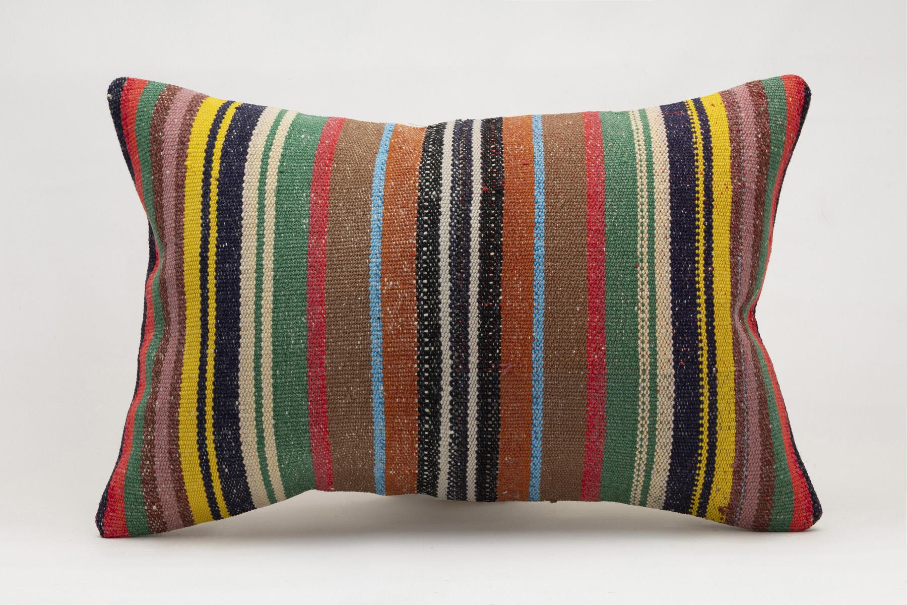16x24 inches (40x60 cm) Kilim Pillow | KILIM WHOLESALE - Vintage Handmade Pillows - Vintage Handmade Kilim Rugs - It is 100% wool. Artistic and historical rugs. Old handwoven rugs. - Online hand woven rugs and kilim cushions sales. Shipping to a