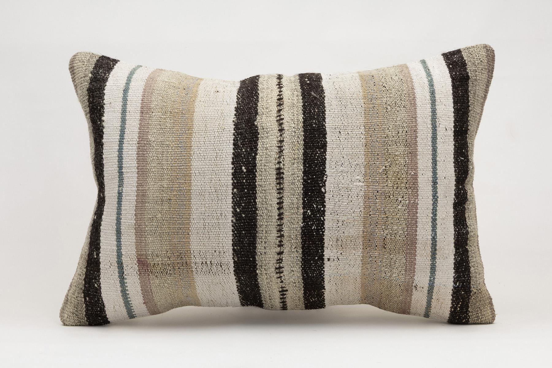 16x24 inches (40x60 cm) Kilim Pillow | KILIM WHOLESALE - Vintage Handmade Pillows - Vintage Handmade Kilim Rugs - It is 100% wool. Artistic and historical rugs. Old handwoven rugs. - Online hand woven rugs and kilim cushions sales. Shipping to a