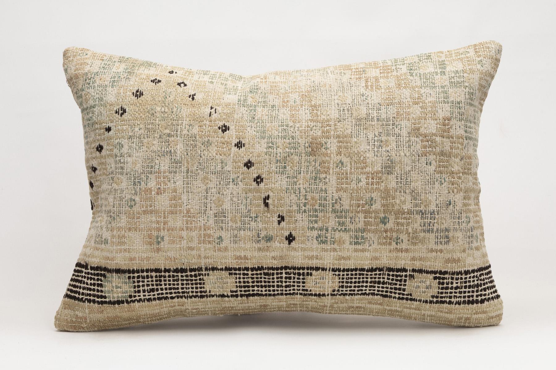 16x24 inches (40x60 cm) Kilim Pillow | KILIM WHOLESALE - Vintage Handmade Pillows - Vintage Handmade Kilim Rugs - It is 100% wool. Artistic and historical rugs. Old handwoven rugs. - Online hand woven rugs and kilim cushions sales. Shipping to a