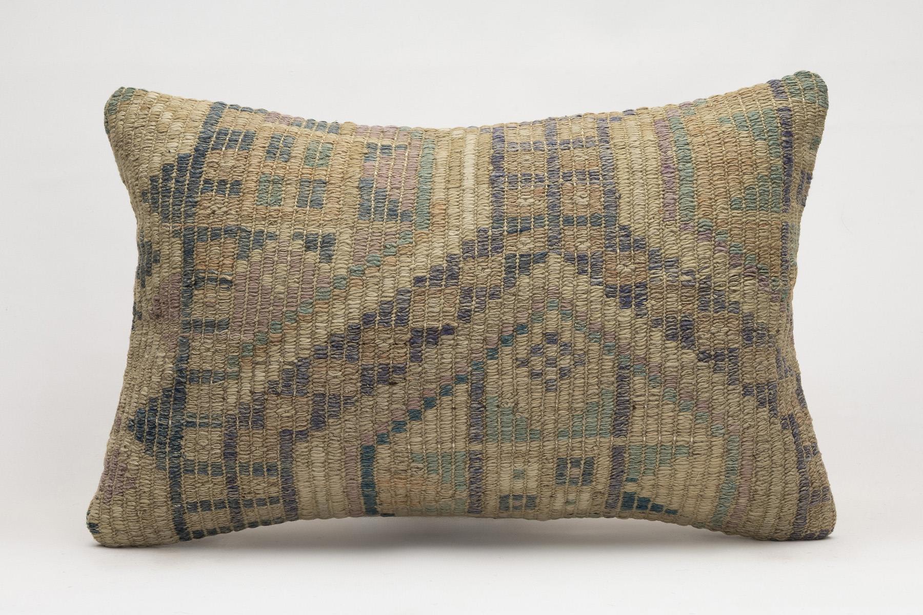 16x24 inches (40x60 cm) Kilim Pillow | KILIM WHOLESALE - Vintage Handmade Pillows - Vintage Handmade Kilim Rugs - It is 100% wool. Artistic and historical rugs. Old handwoven rugs. - Online hand woven rugs and kilim cushions sales. Shipping to a