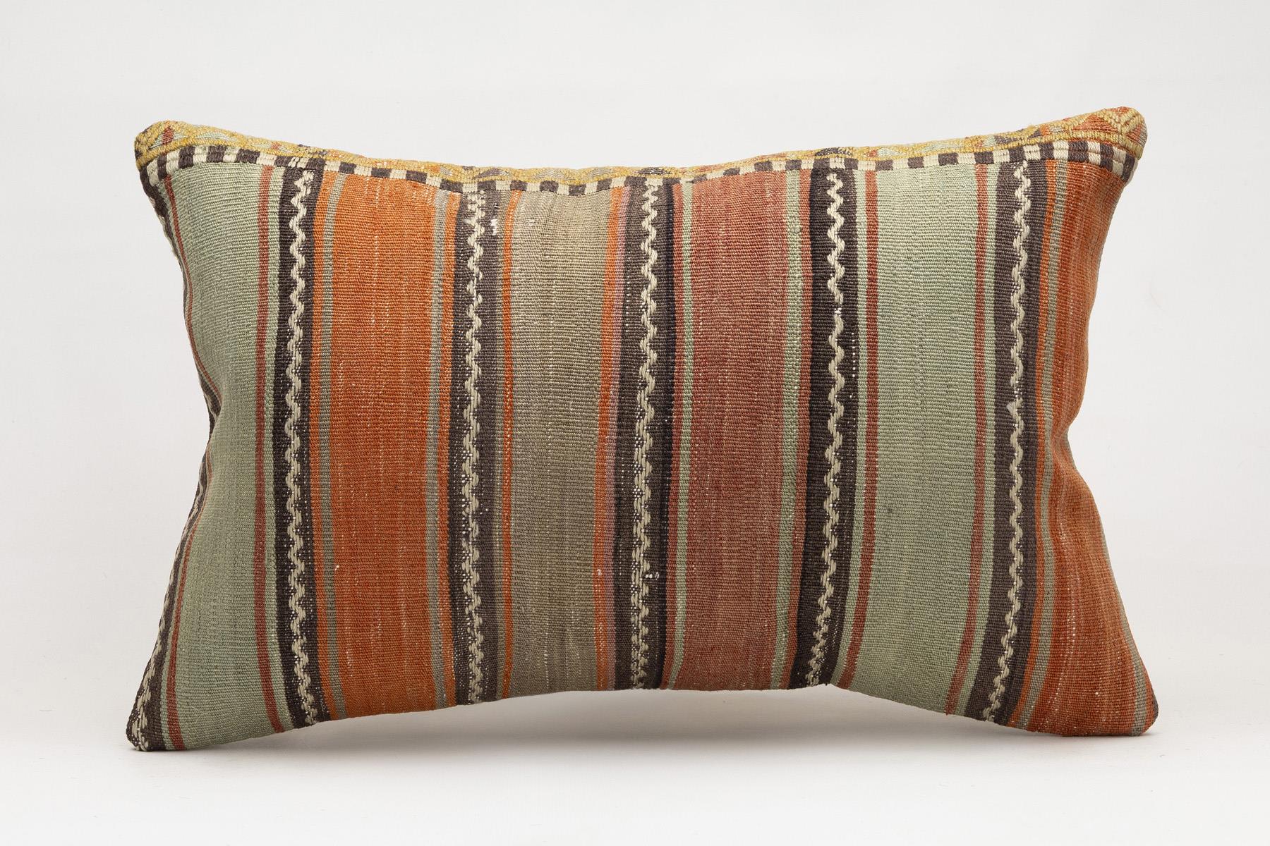 16x24 inches (40x60 cm) Kilim Pillow | KILIM WHOLESALE - Vintage Handmade Pillows - Vintage Handmade Kilim Rugs - It is 100% wool. Artistic and historical rugs. Old handwoven rugs. - Online hand woven rugs and kilim cushions sales. Shipping to a