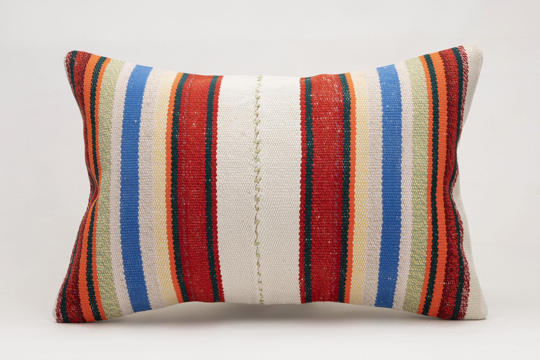 16x24 inches (40x60 cm) Kilim Pillow | KILIM WHOLESALE - Vintage Handmade Pillows - Vintage Handmade Kilim Rugs - It is 100% wool. Artistic and historical rugs. Old handwoven rugs. - Online hand woven rugs and kilim cushions sales. Shipping to a