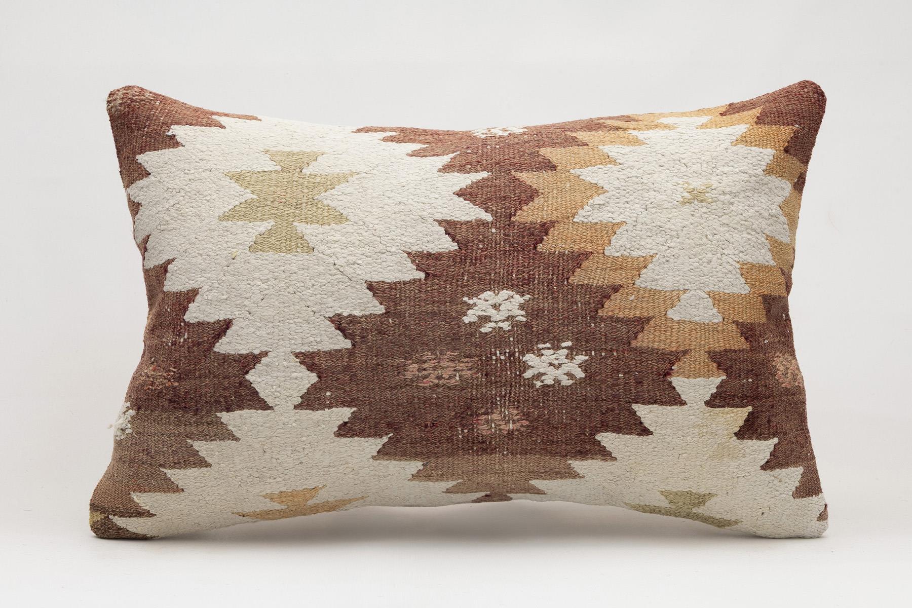 16x24 inches (40x60 cm) Kilim Pillow | KILIM WHOLESALE - Vintage Handmade Pillows - Vintage Handmade Kilim Rugs - It is 100% wool. Artistic and historical rugs. Old handwoven rugs. - Online hand woven rugs and kilim cushions sales. Shipping to a