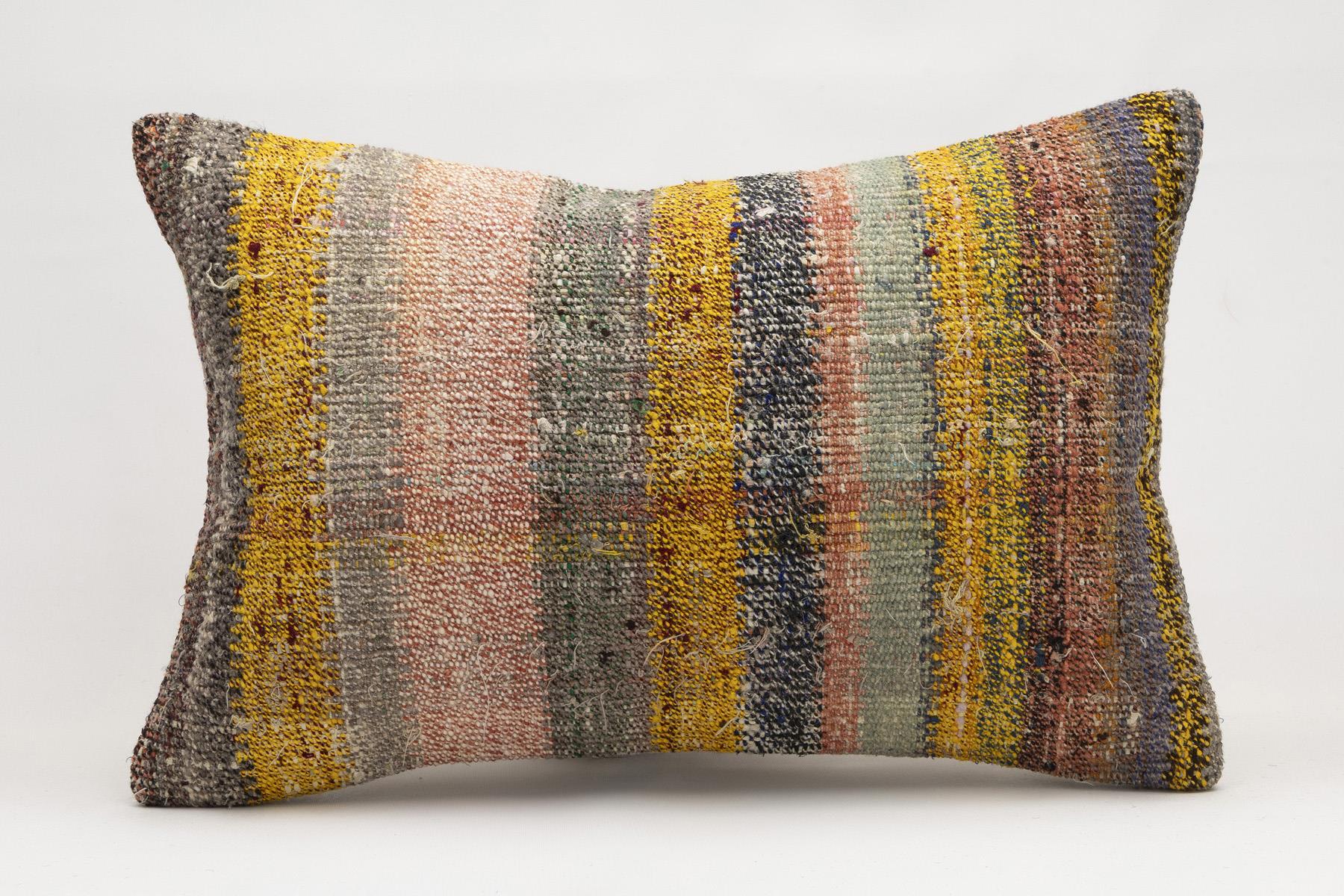 16x24 inches (40x60 cm) Kilim Pillow | KILIM WHOLESALE - Vintage Handmade Pillows - Vintage Handmade Kilim Rugs - It is 100% wool. Artistic and historical rugs. Old handwoven rugs. - Online hand woven rugs and kilim cushions sales. Shipping to a