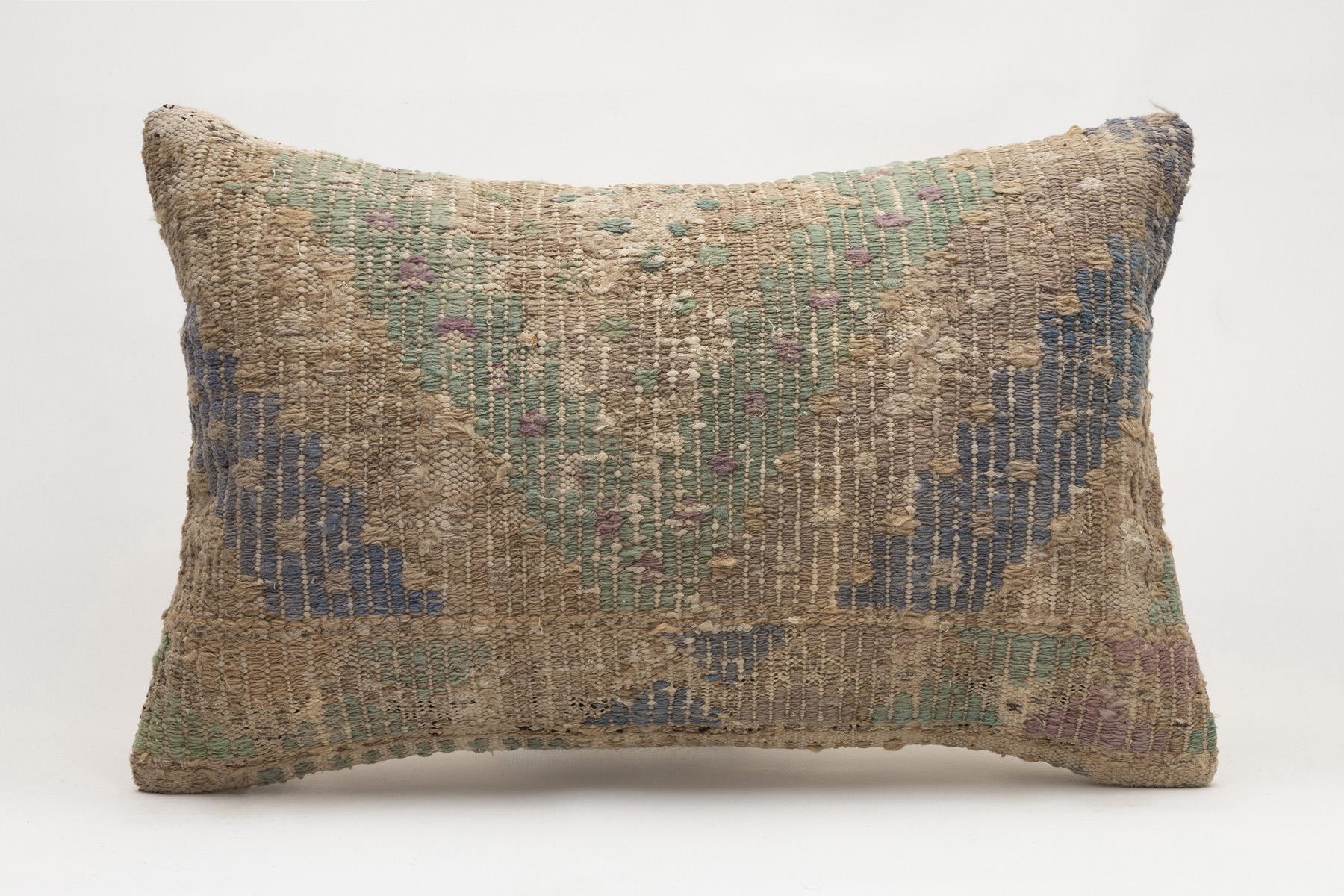 16x24 inches (40x60 cm) Kilim Pillow | KILIM WHOLESALE - Vintage Handmade Pillows - Vintage Handmade Kilim Rugs - It is 100% wool. Artistic and historical rugs. Old handwoven rugs. - Online hand woven rugs and kilim cushions sales. Shipping to a