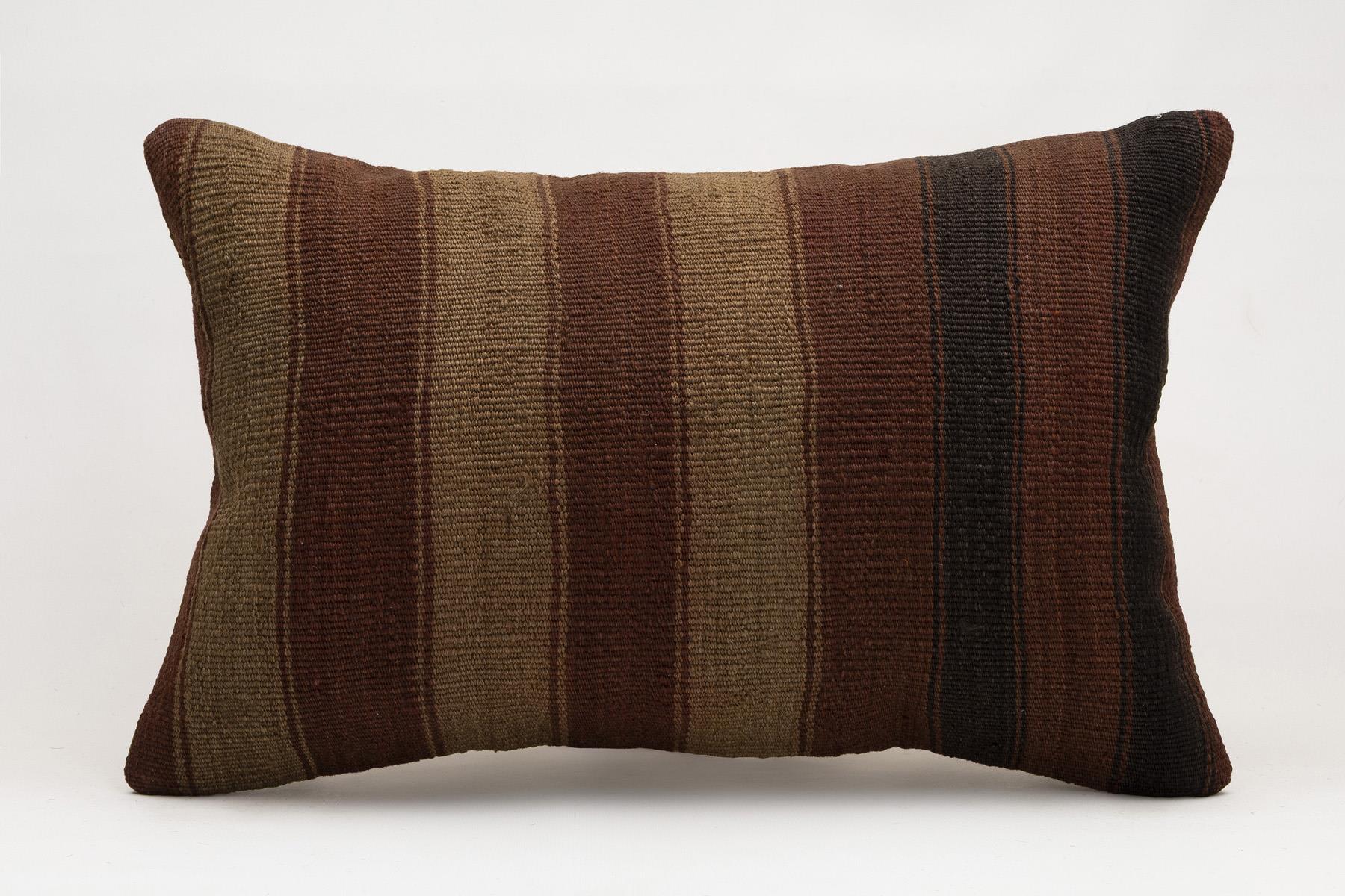 16x24 inches (40x60 cm) Kilim Pillow | KILIM WHOLESALE - Vintage Handmade Pillows - Vintage Handmade Kilim Rugs - It is 100% wool. Artistic and historical rugs. Old handwoven rugs. - Online hand woven rugs and kilim cushions sales. Shipping to a